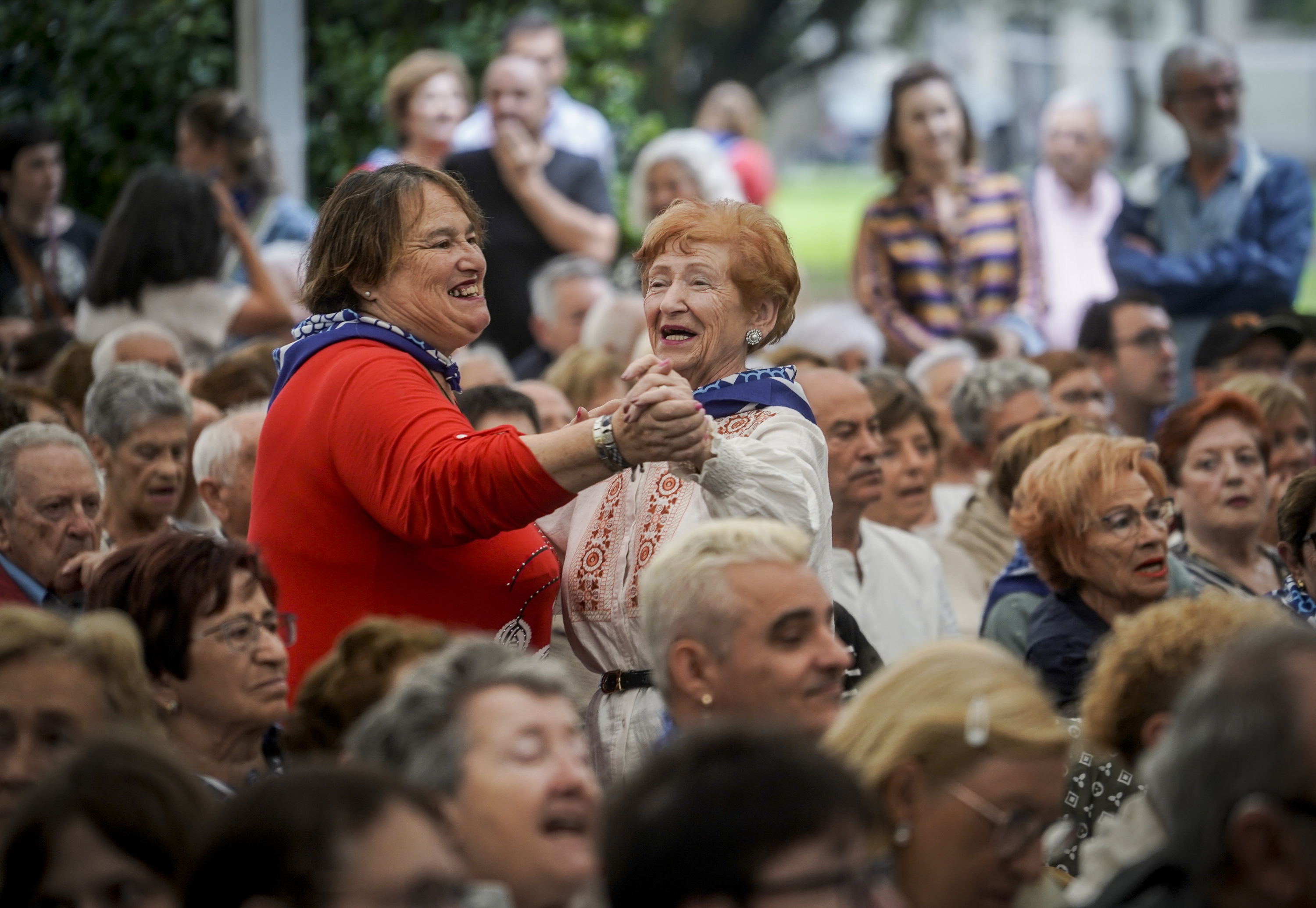 Los Cinco Bilbainosen kontzertua gaur, Casilda Iturrizar parkeko Pergolan. MARISOL RAMIREZ / FOKU.