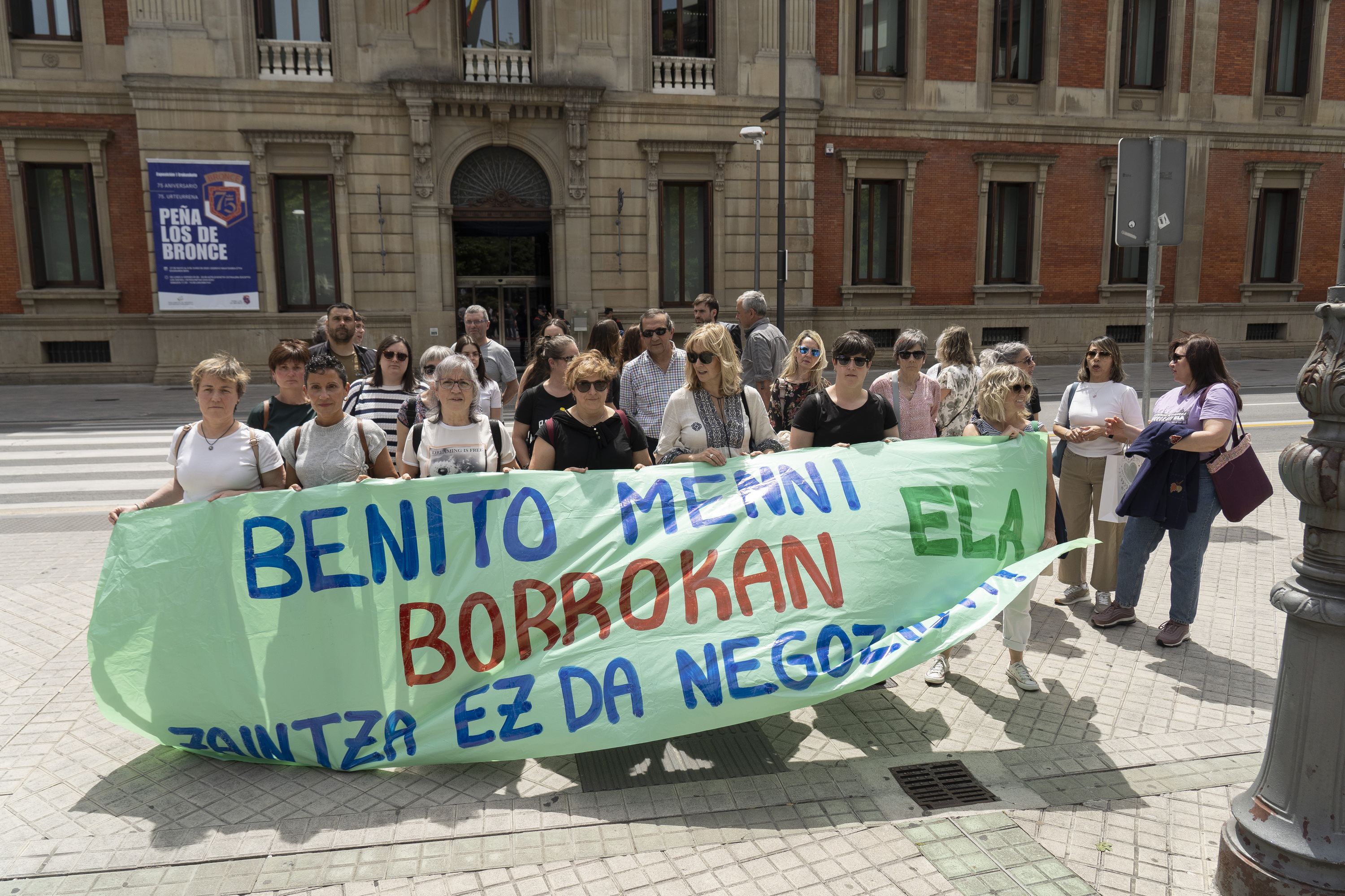 Benito Menniko langileen protesta, Iruñean, aurtengo maiatzean. IÑIGO URIZ / FOKU