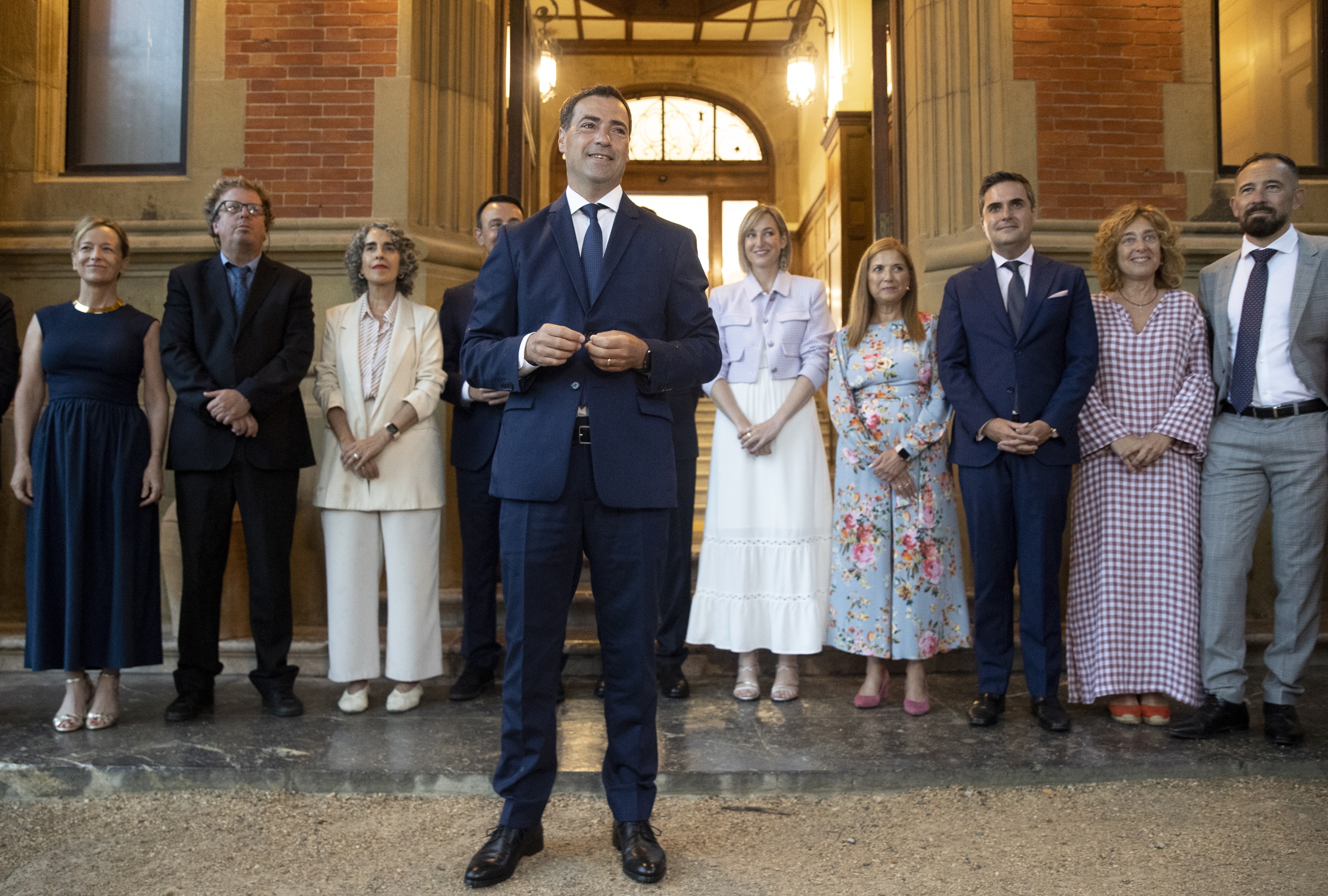 Imanol Pradales lehendakaria Miramar jauregian, joan den urteko kurtso hasierako ekitaldian. JUAN HERRERO / EFE
