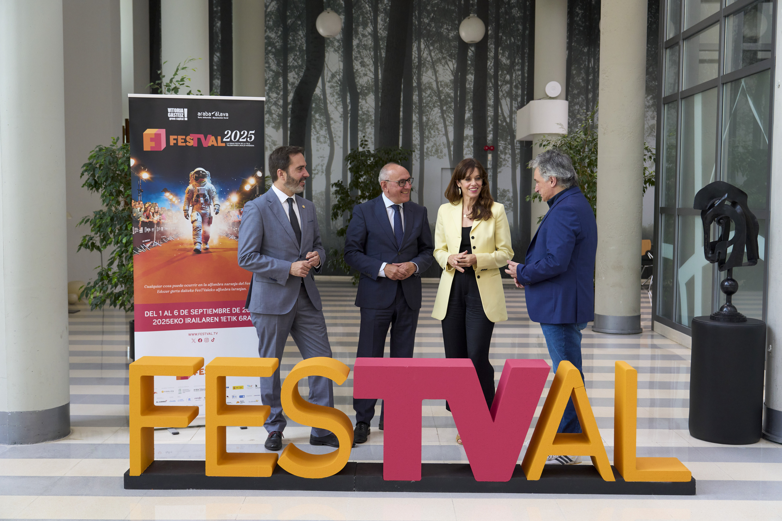2025eko FesTVAal jaialdiaren aurkezpena, uztailaren 31n. ADRIAN RUIZ HERRERO / EFE