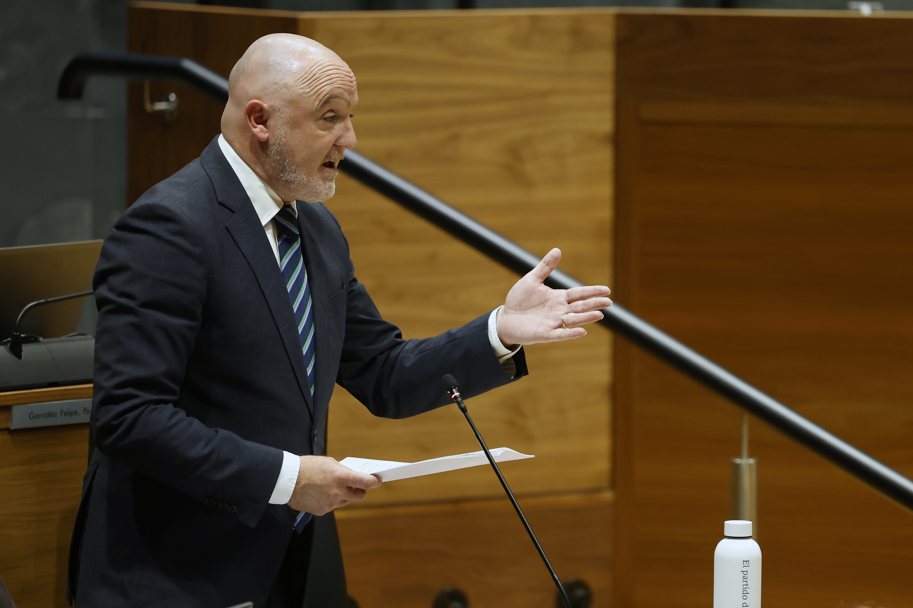 Javier Esparza, Nafarroako Parlamentuan, artxiboko irudi batean. JESUS DIGES / EFE