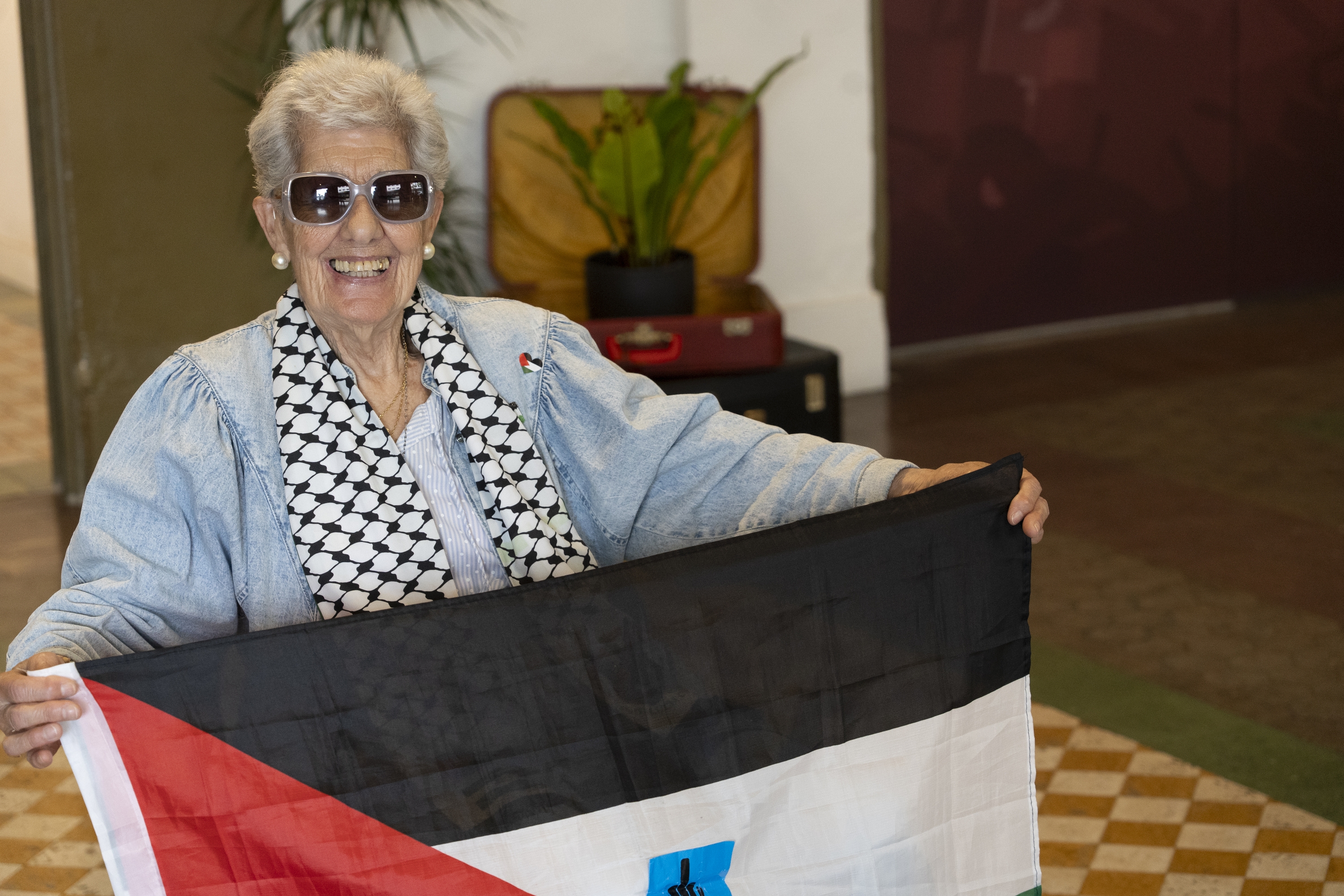 Esther Zabalegi Burgi, abuztuaren 29an, Iruñean. JAGOBA MANTEROLA / FOKU