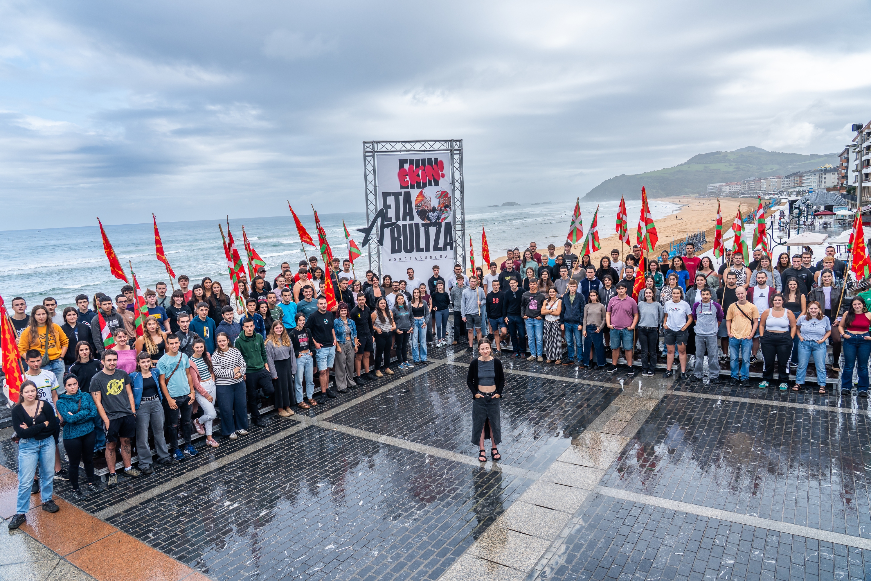 Ernaiko gazteak gaur Zarautzen. ANDONI CANELLADA / FOKU
