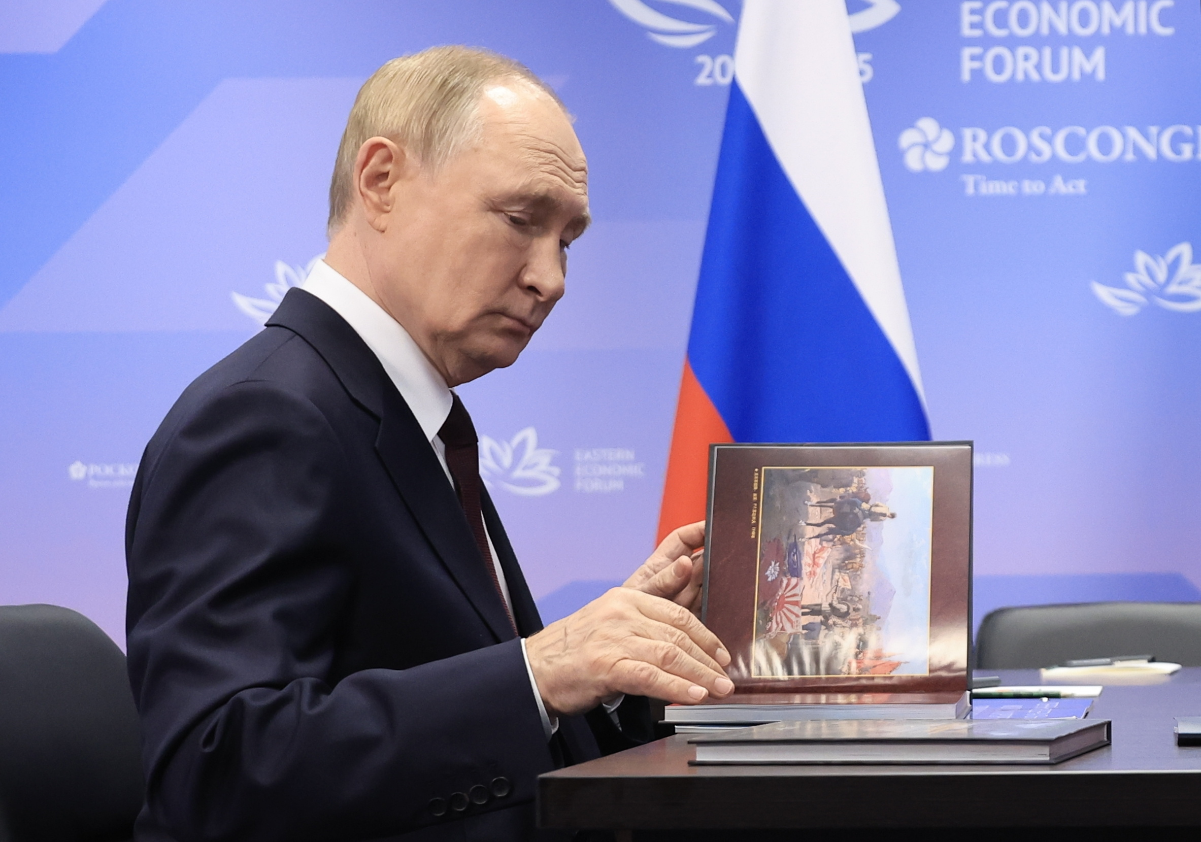 Vladimir Putin Errusiako presidentea Vladivostoken, gaur. VALERI XARIFULIN / EFE