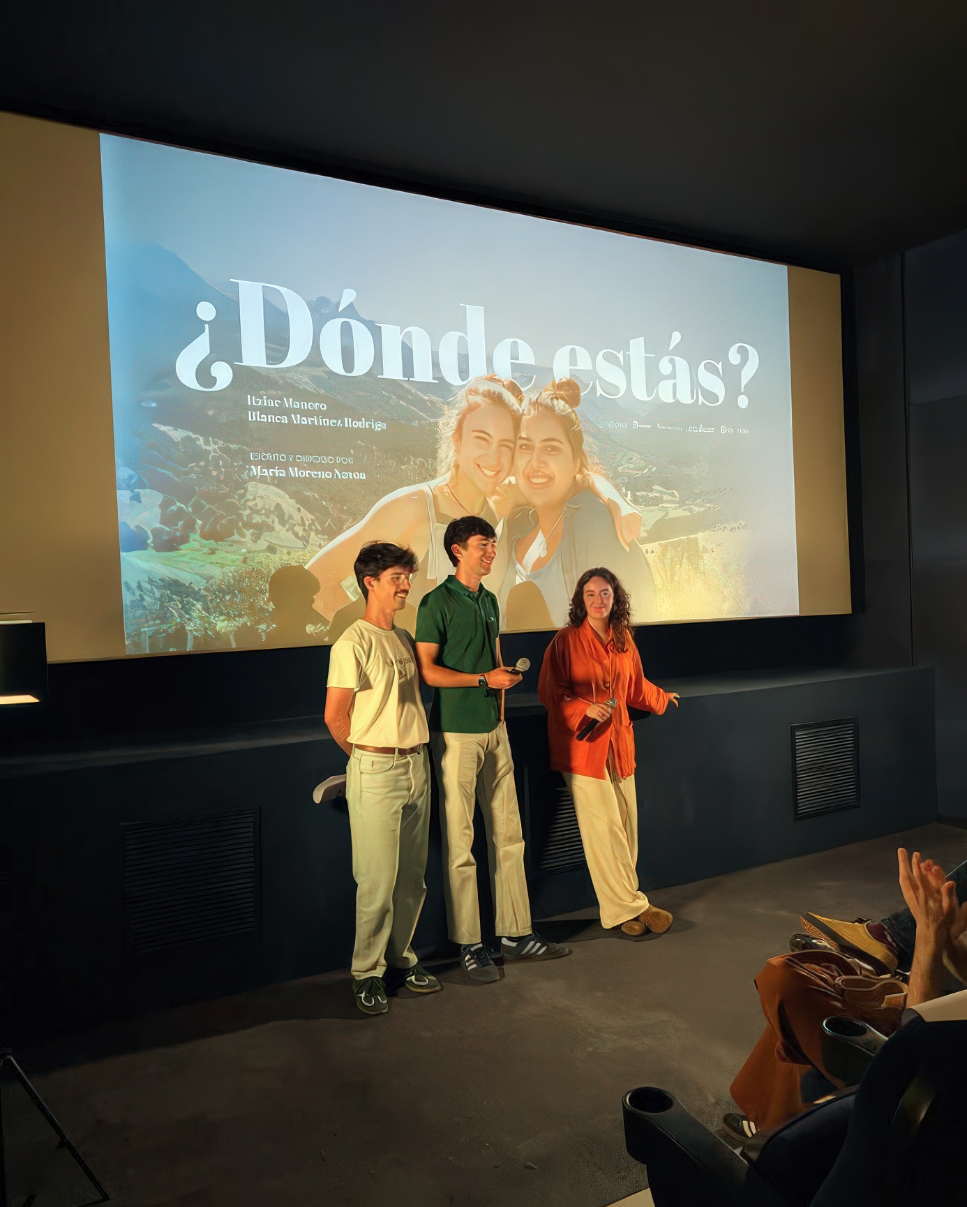 Iruñeko Golem zinemak antolatutako 'Go!' programan parte hartu duen '¿Dónde estás?' film laburraren aurkezpena, uda aurretik. GOLEM
