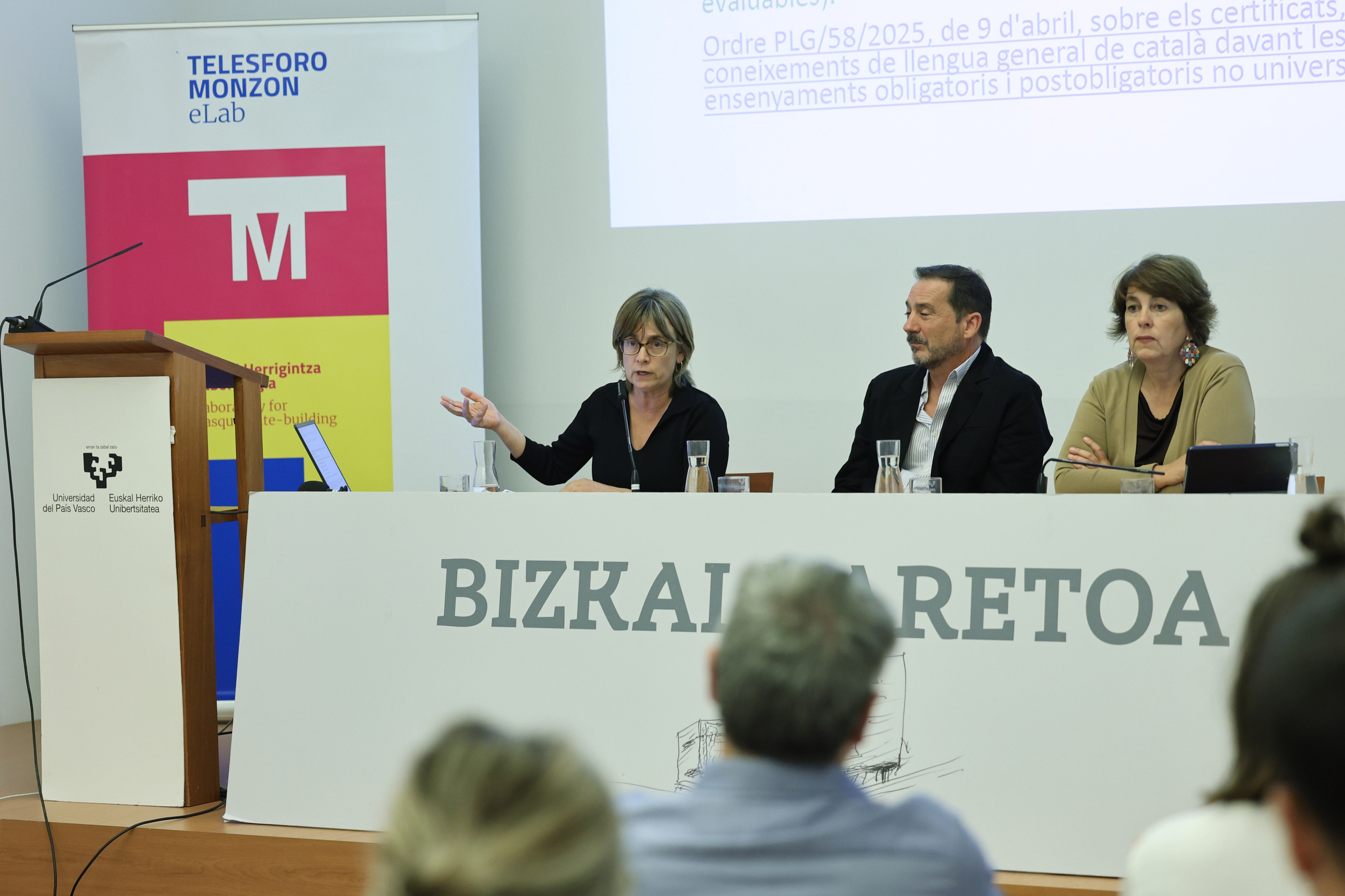 Pons, Urrutia eta Nogueira, gaur, Bilbon. OSKAR MATXIN EDESA / FOKU