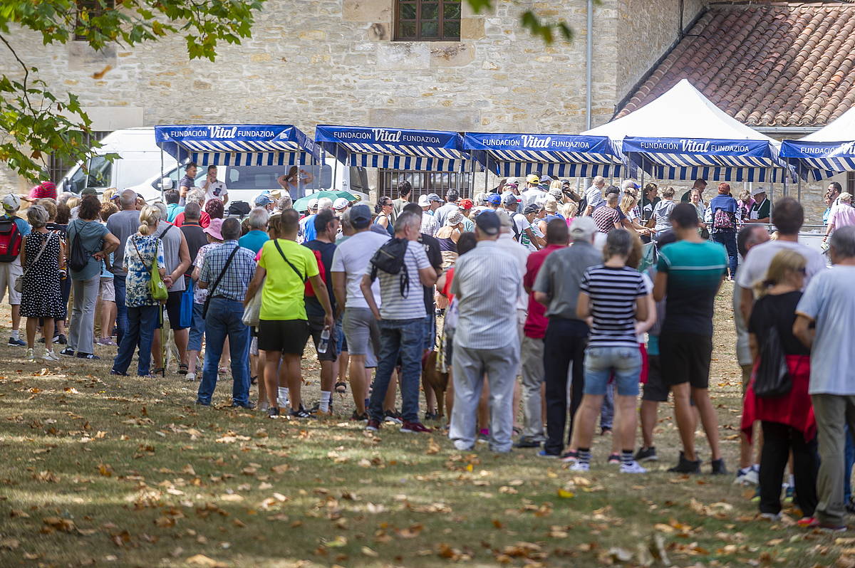 Olarizuko zelaia, 2022ko erromeria egunean. JAIZKI FONTANEDA / FOKU