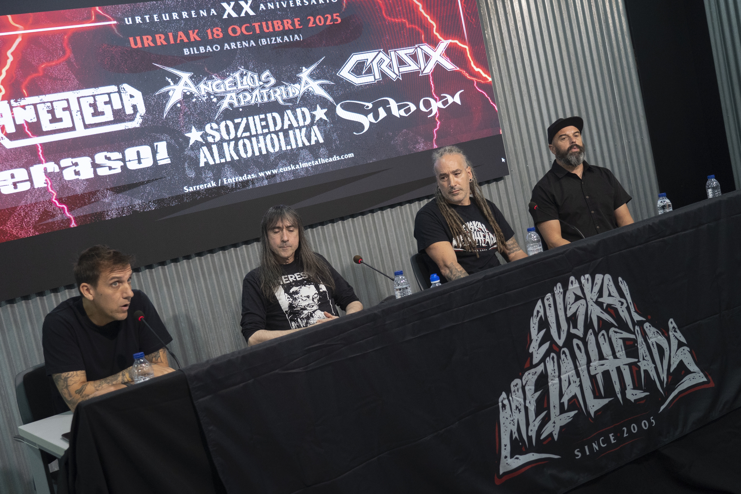 Euskal Metalheads Fest jaialdiaren aurkezpena gaur, Bilbon. MONIKA DEL VALLE / FOKU