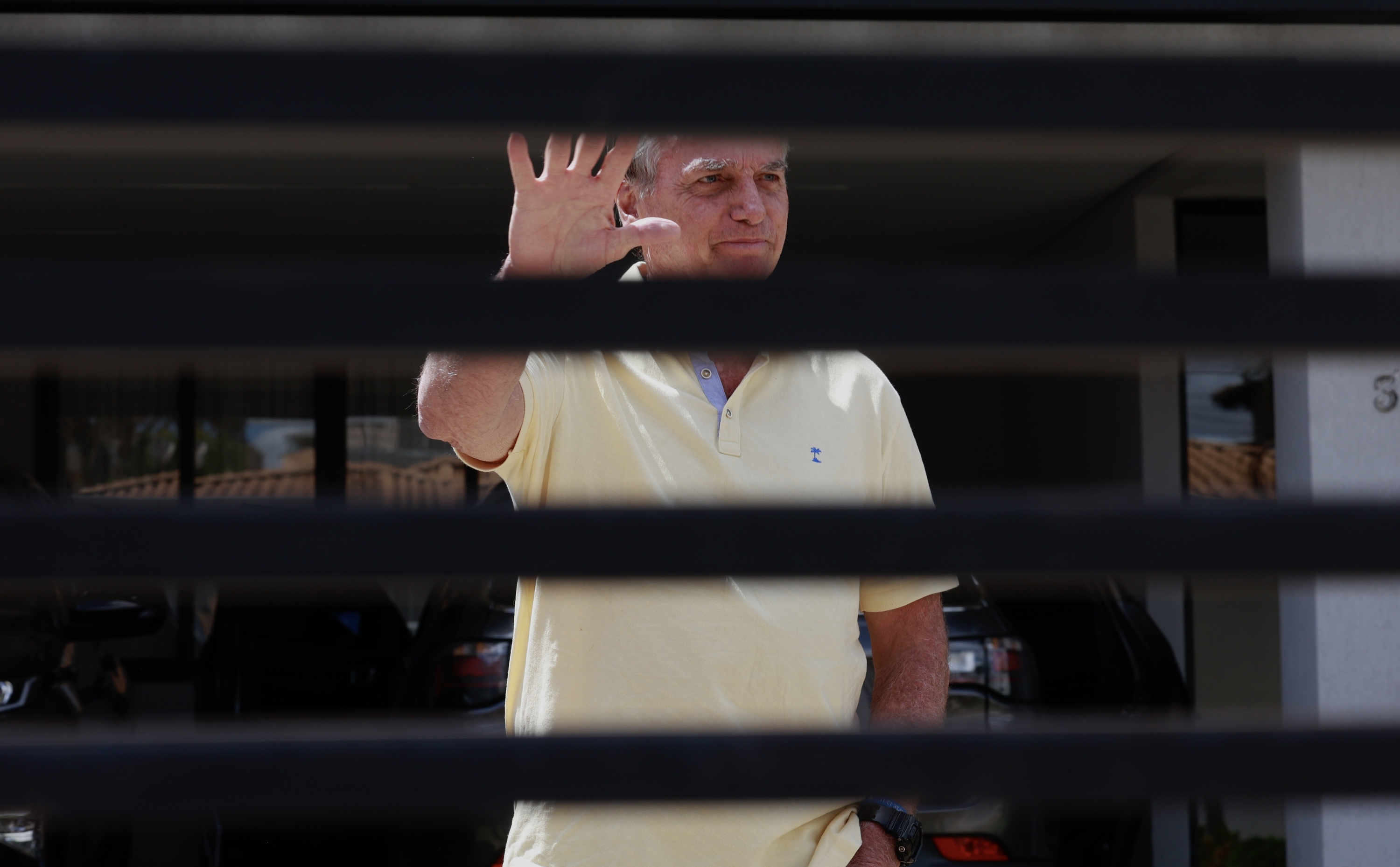 Jair Bolsonaro Brasilgo presidente ohia, Brasiliako bere etxean, irailean. SEBASTIAO MOREIRA / EFE