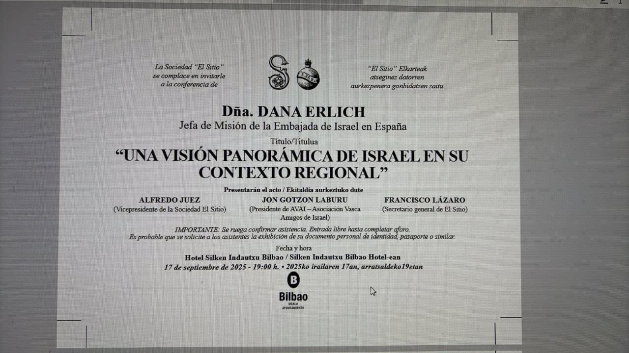 Ekitaldiaren gonbidapenean Bilboko Udalaren irudia ageri da. BERRIA