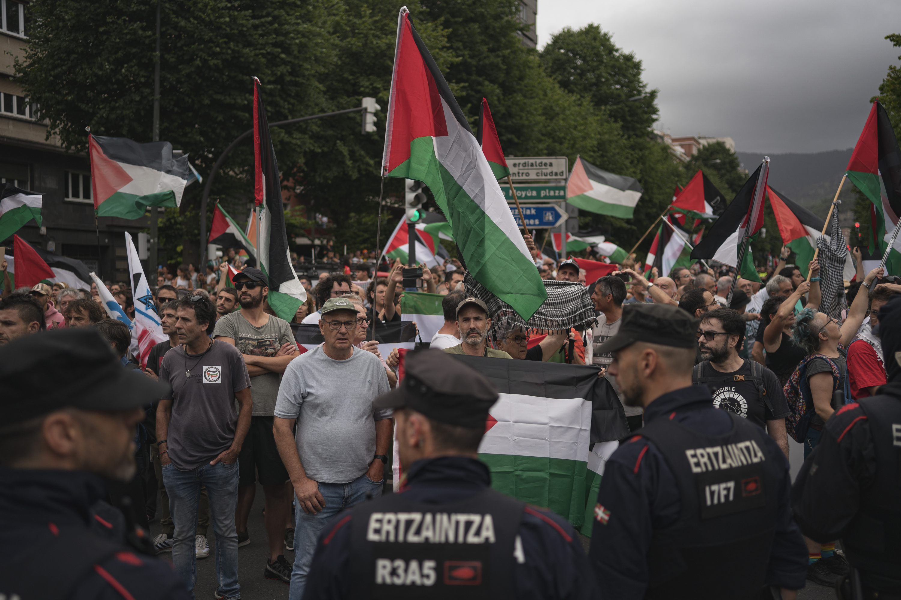 Palestinaren aldeko protesta. ARITZ LOIOLA / FOKU