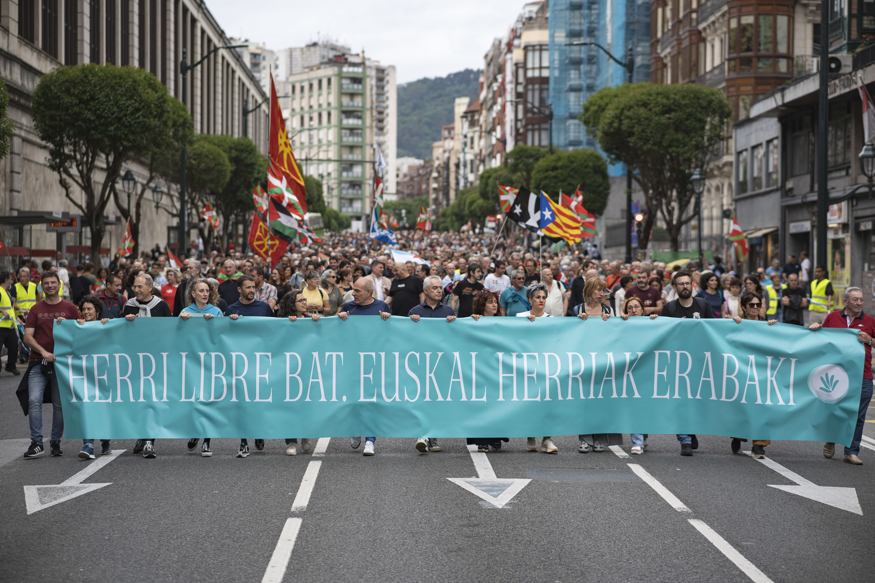 Gure Eskuren ekainaren 7ko mobilizazioa, Bilbon. ARITZ LOIOLA / FOKU