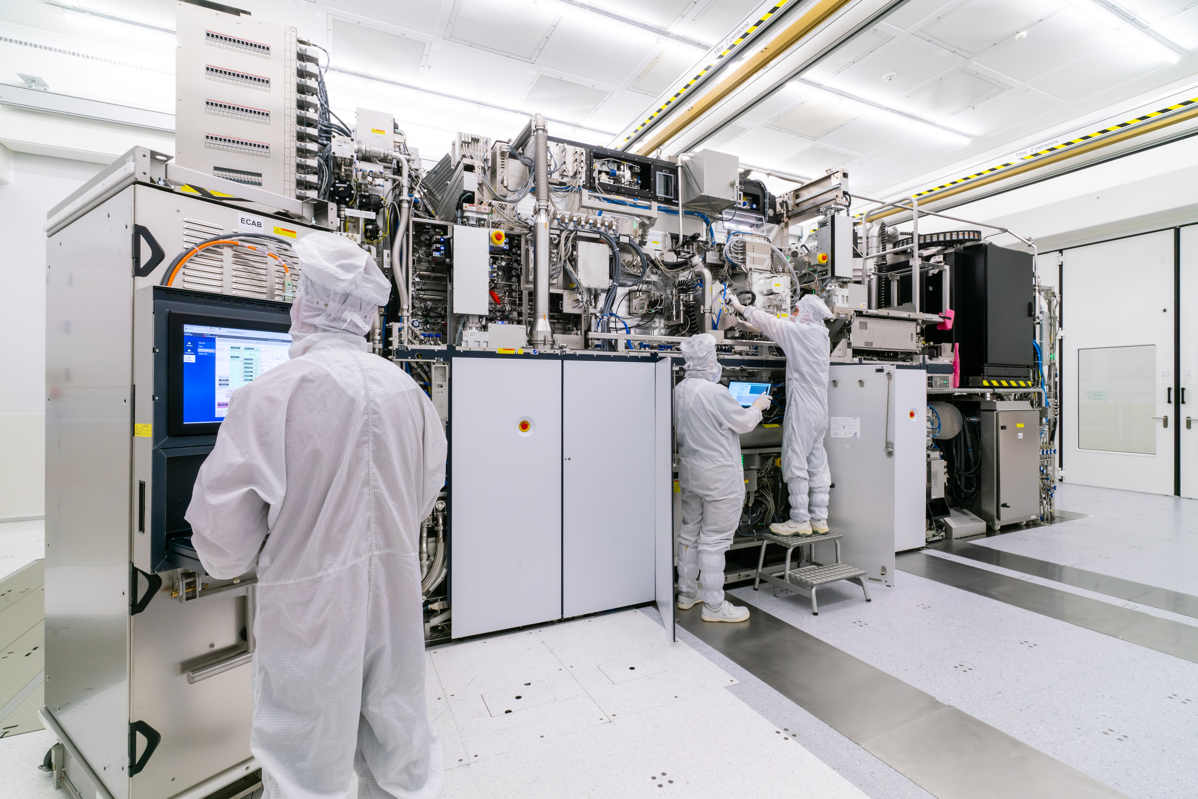 EUV makina bat ASMLren egoitzan, Veldhovenen (Herbehereak). BEN WINTERS-RENEE D´HOOGE/ ASML 