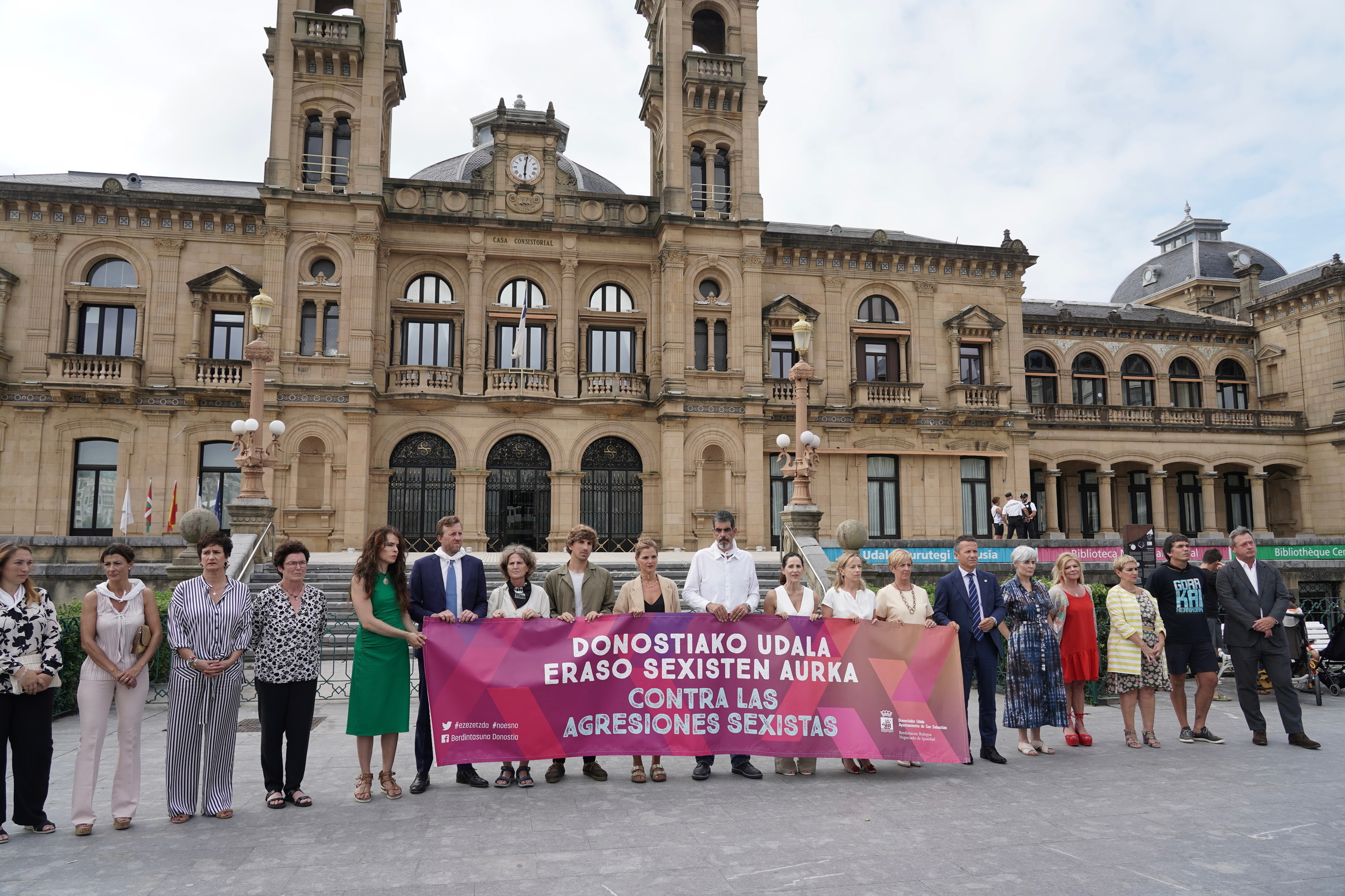 Sexu erasoen kontrako elkarretaratze bat Donostian, artxiboko irudi batean. ANDONI CANELLADA / FOKU 