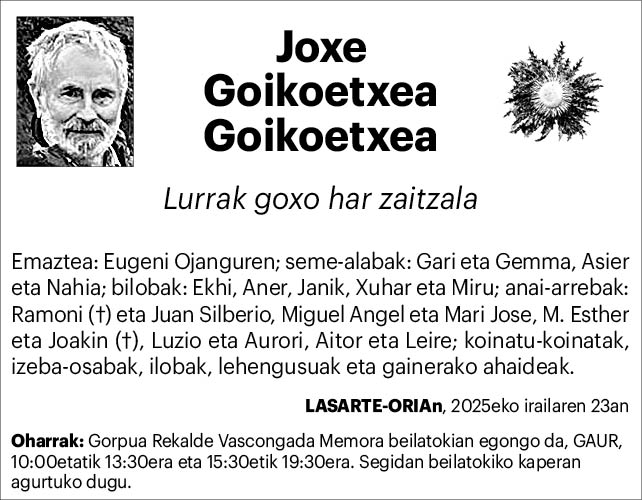 Joxe Goikoetxea Goikoetxea 2x2