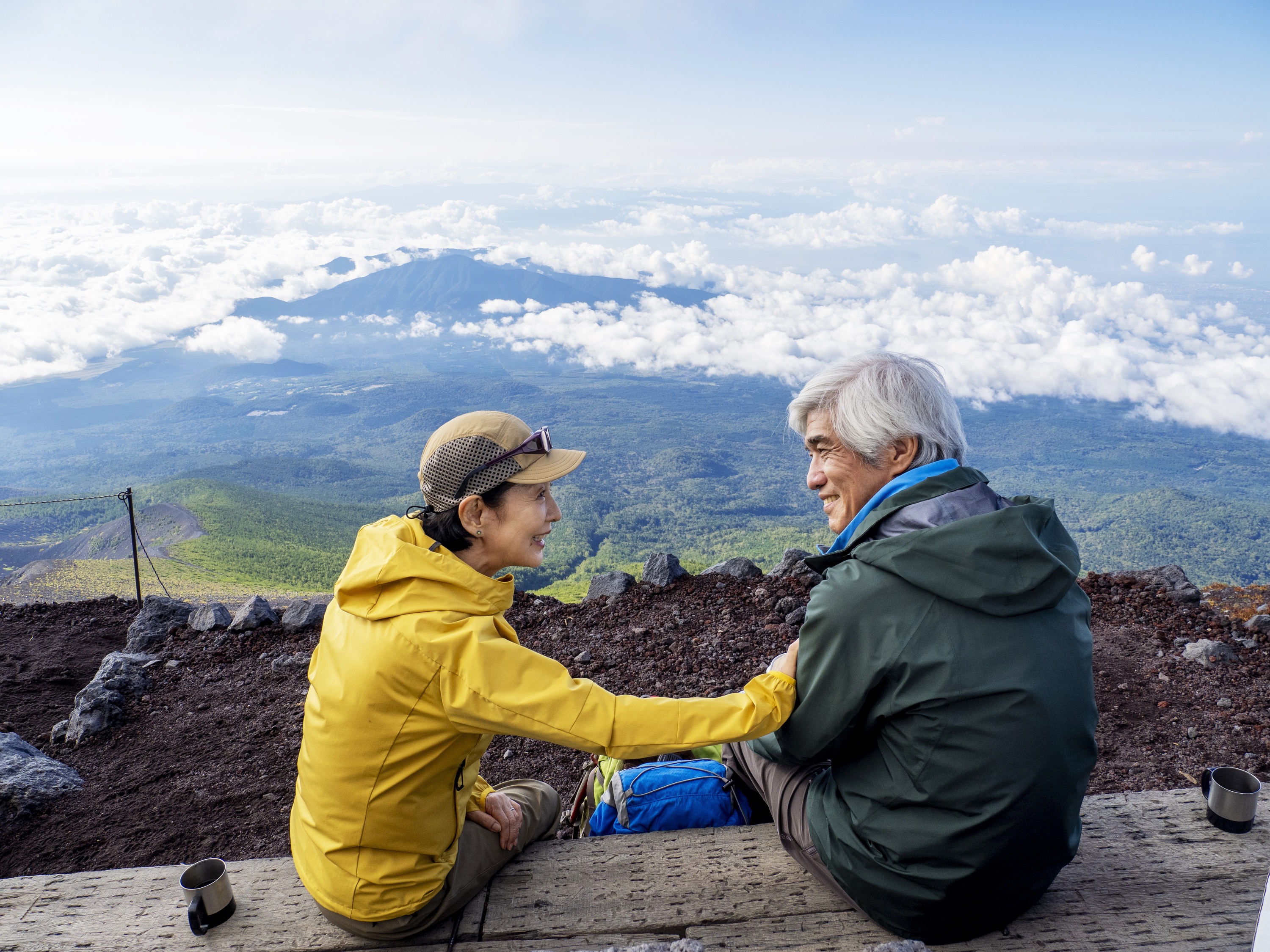'Teppen no mukou ni anata ga iru - Climbing for life' filmeko fotograma