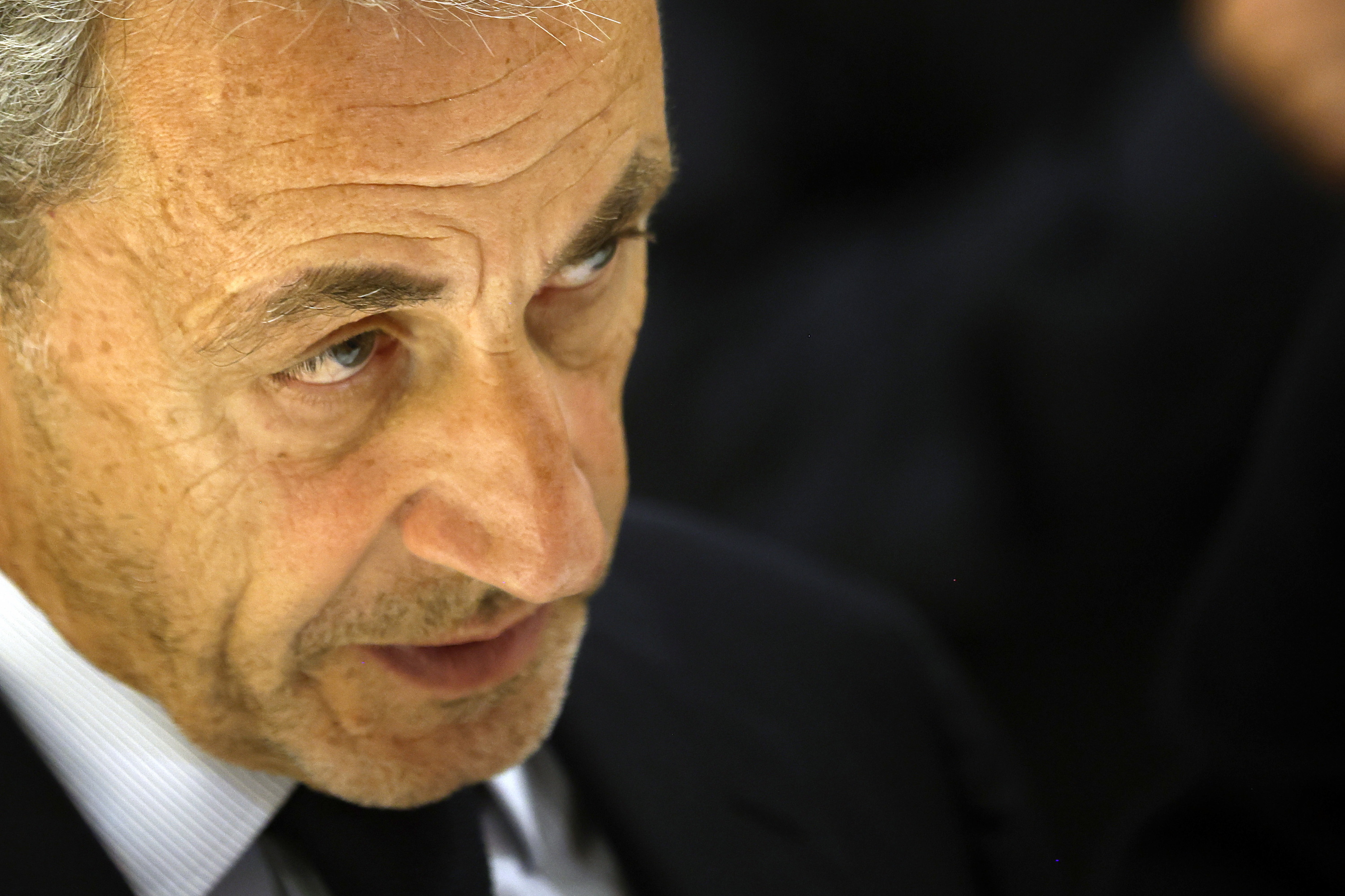 Nicolas Sarkozy gaur, Parisko auzitegi batean. YOAN VALAT / EFE