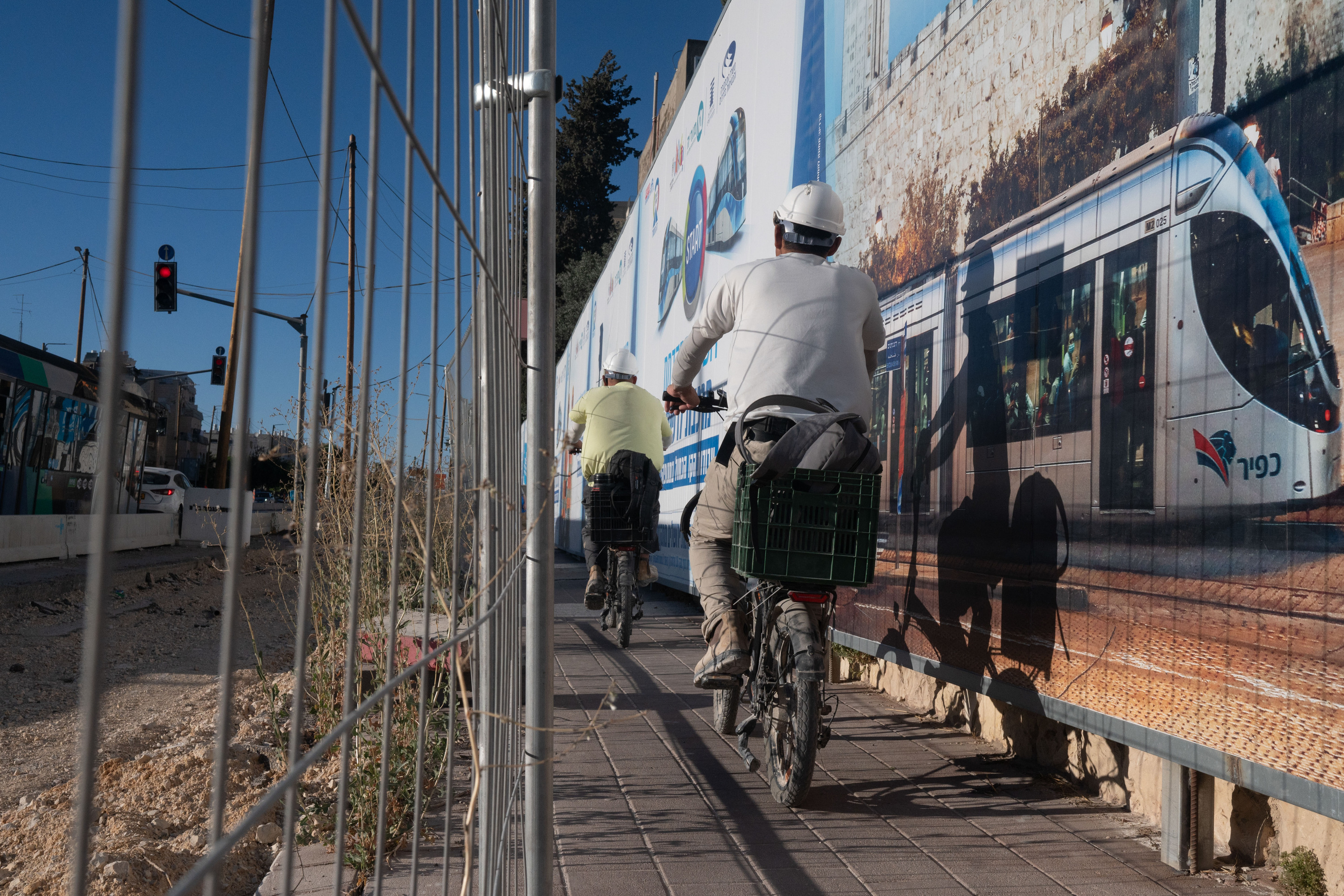 Jerusalemgo tranbia eraikitzeko lanak. MAGDA GIBELLI / EFE