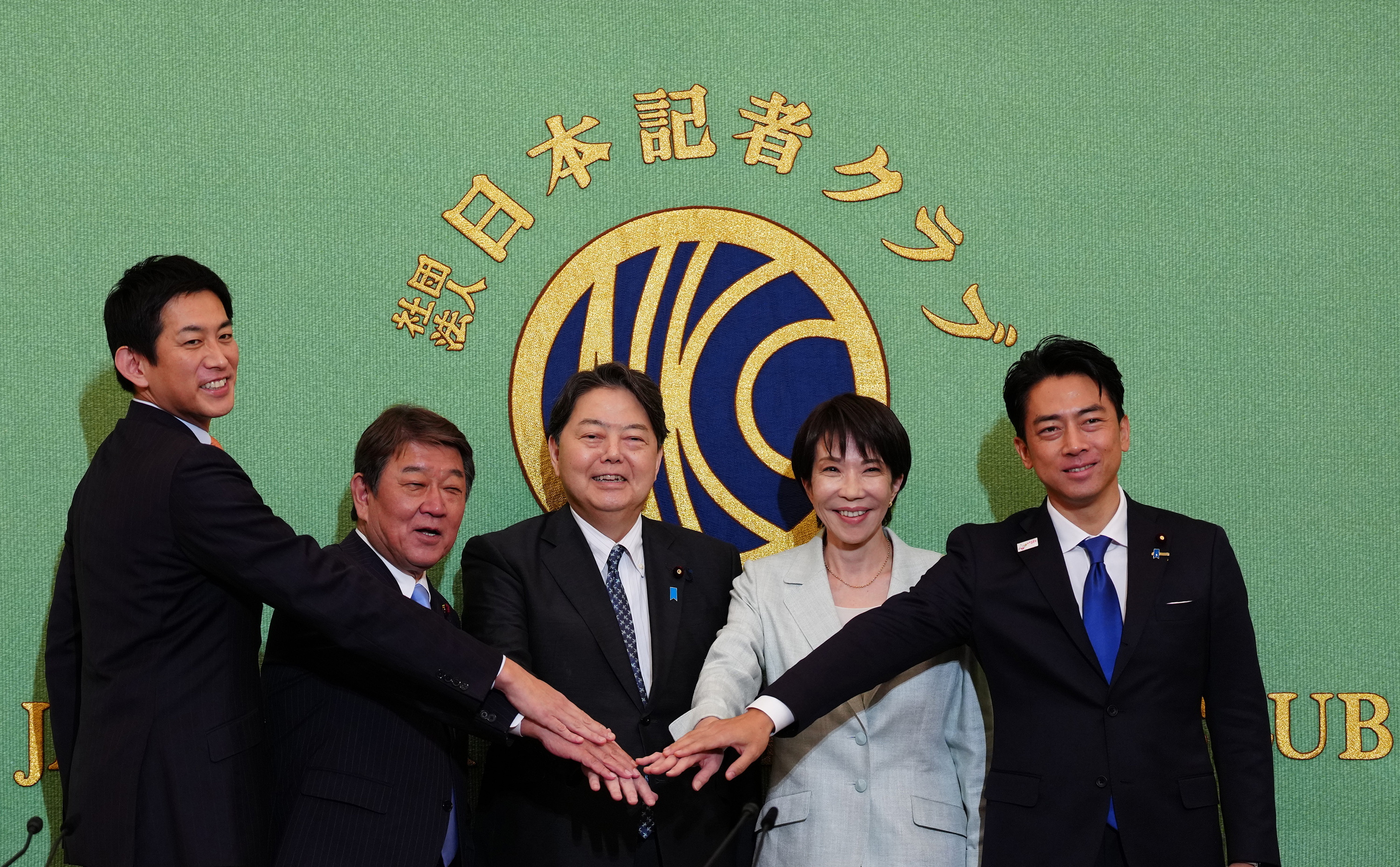 Alderdi Liberal Demokratikoaren primarioetan lehiatuko diren hautagaiak, hilaren 24an. JIA HAOCHENG / EFE