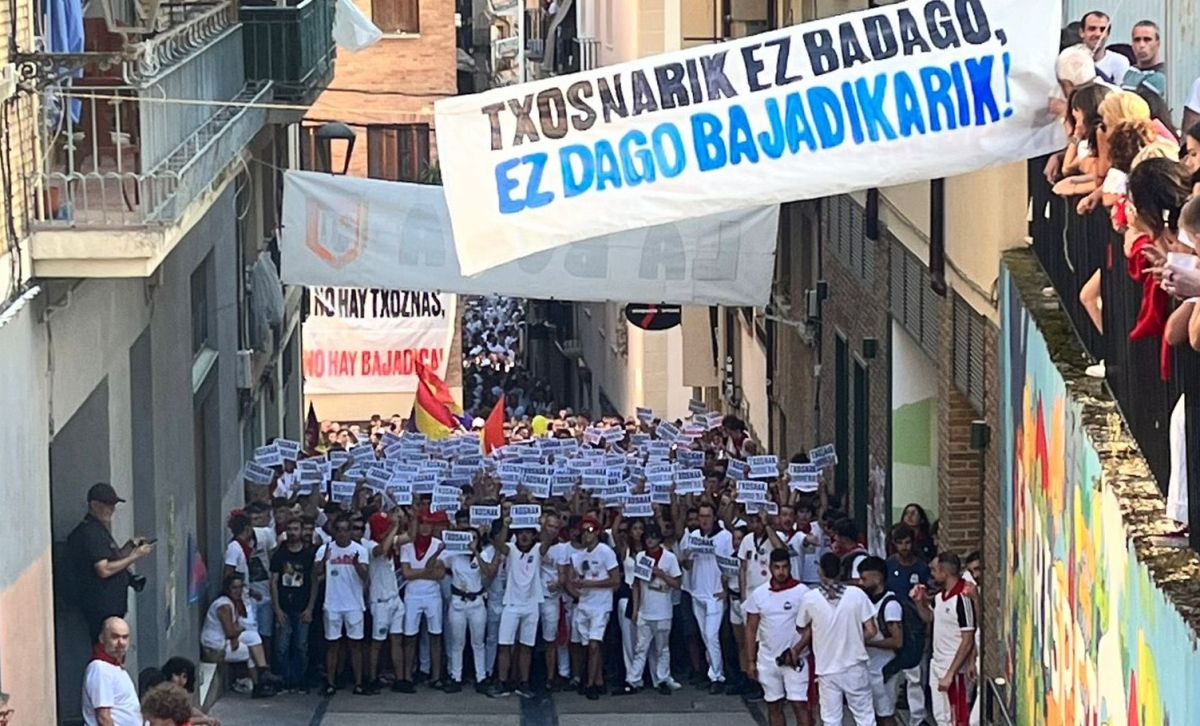 Iaz egindako protesta, Lizarran. BERRIA 