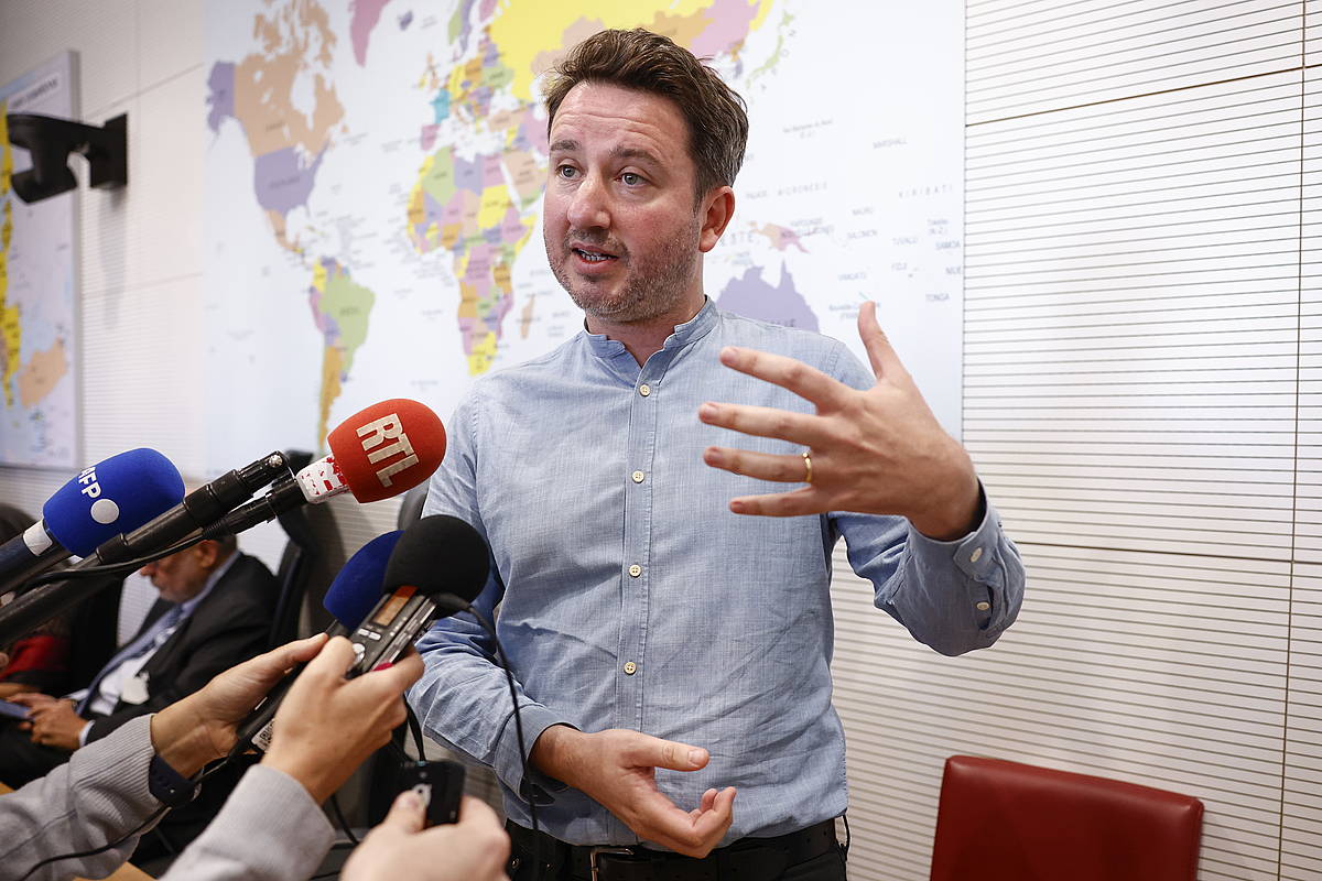 Gabriel Zucman, aste honetan Frantziako Asanblea Nazionalean. YOAN VALAT / EFE