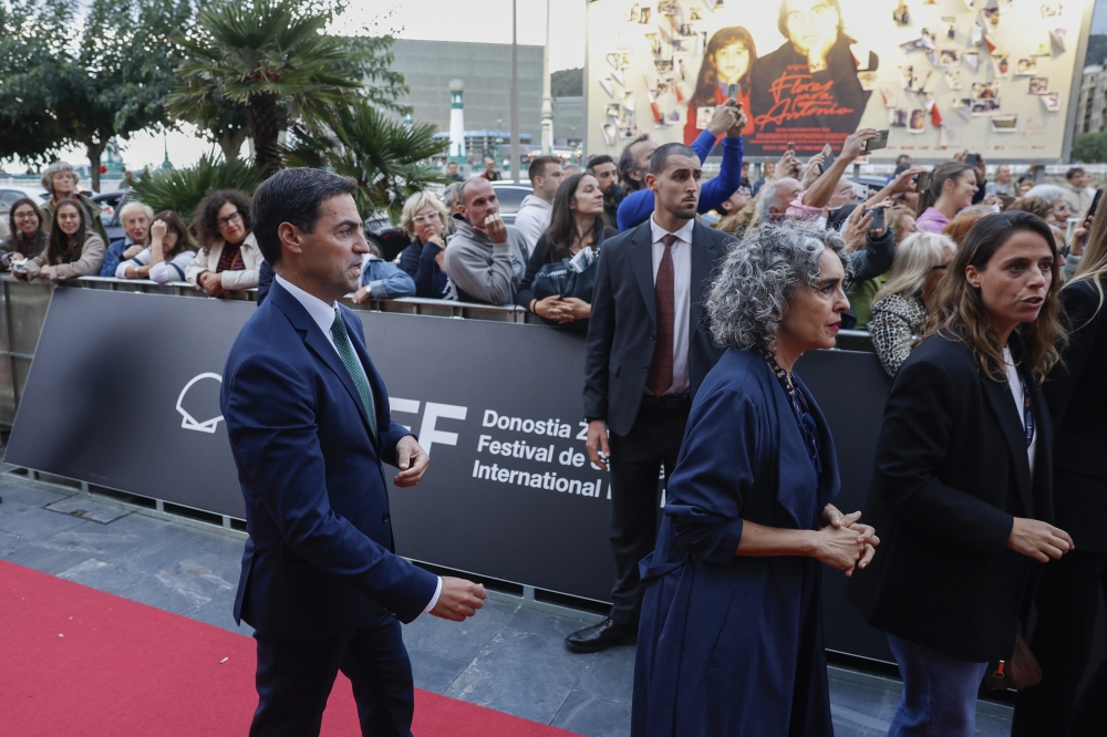 Imanol Pradales eta Ibone Bengoetxea 'Karmele' filmaren aurkezpenean