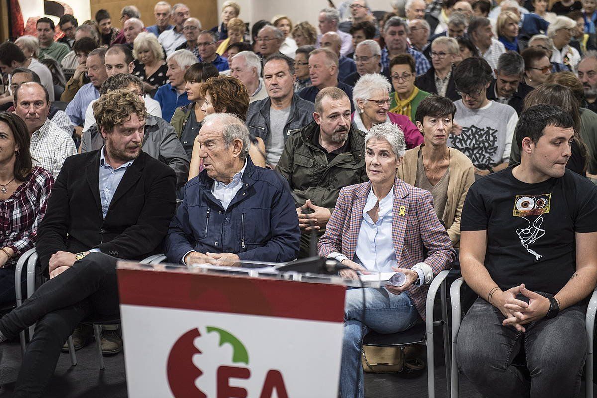 Sektore kritikoko militanteek urriaren 19an egin zuen agerraldia, Donostian. JAGOBA MANTEROLA / FOKU