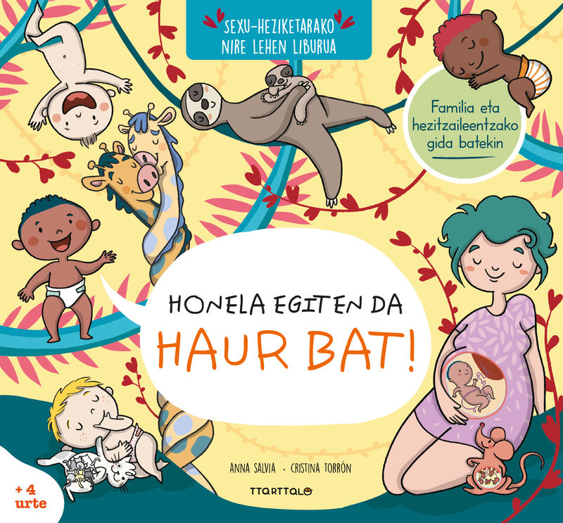'Honela egiten da haur bat' liburuaren azala. BERRIA