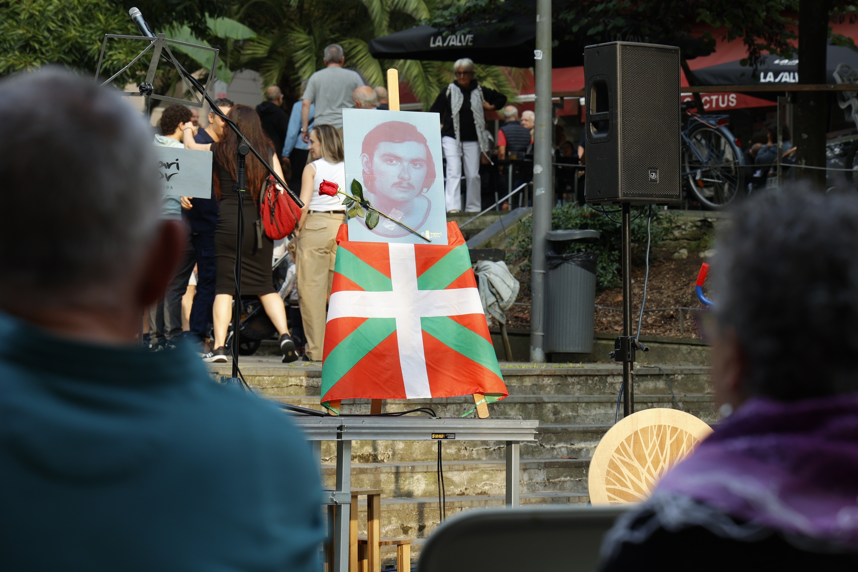 Egiari Zor-ek, irailean, Donostian egindako memoria ekitaldi bat, Martinez Antiarentzat justizia eskatzeko. FOKU