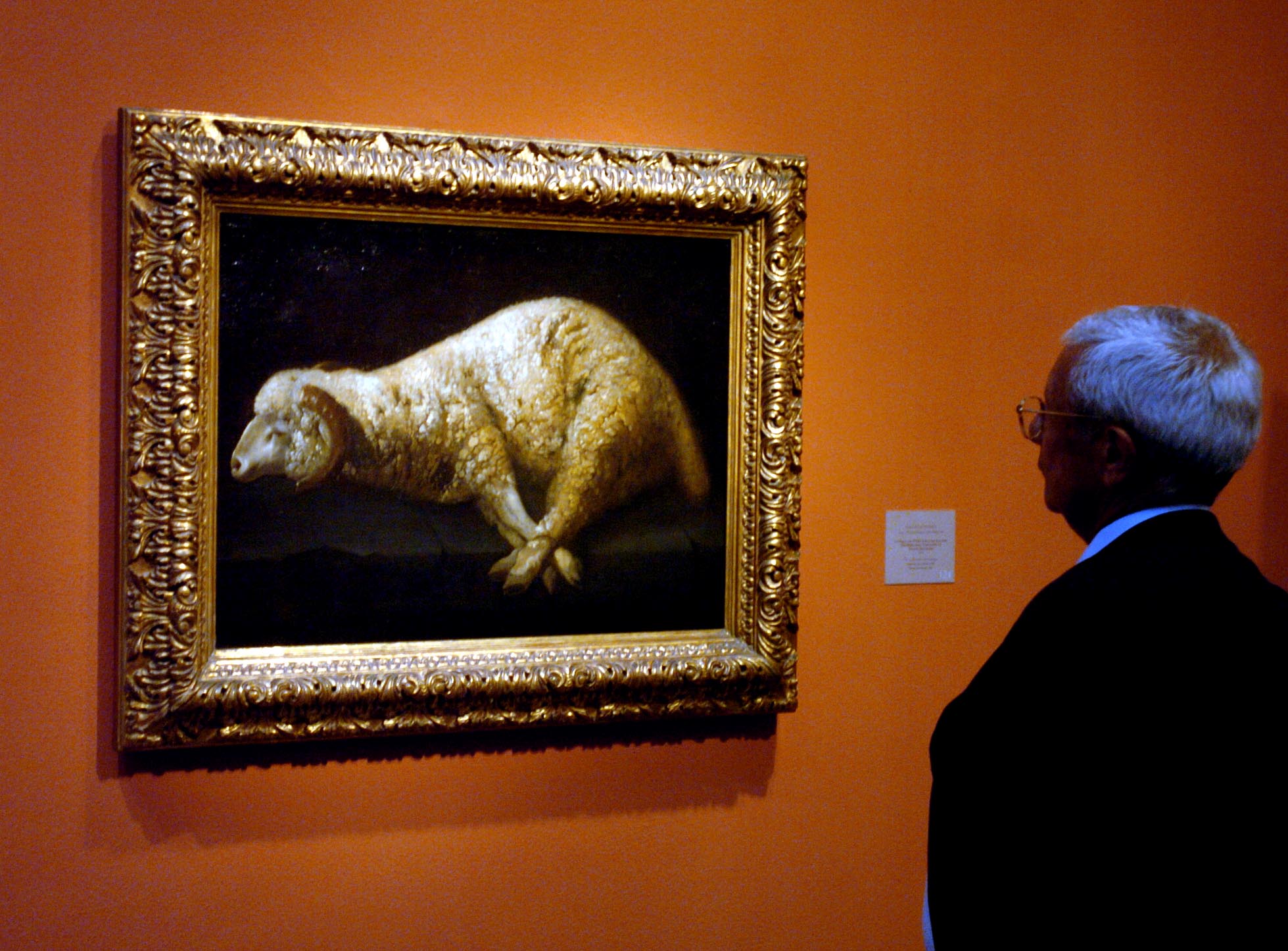 Francisco Zurbaranen 'Agnus dei' margolana, Bilboko Arte Ederren Museoan, 2004an. LUIS JAUREGIALTZO / FOKU