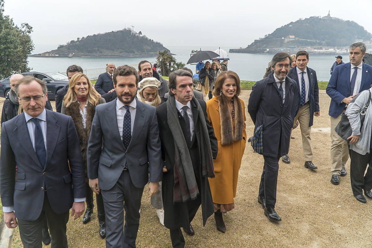 PPko buruak, atzo, Donostian, Ordoñezi buruzko erakusketaren inaugurazioan. ANDONI CANELLADA - FOKU