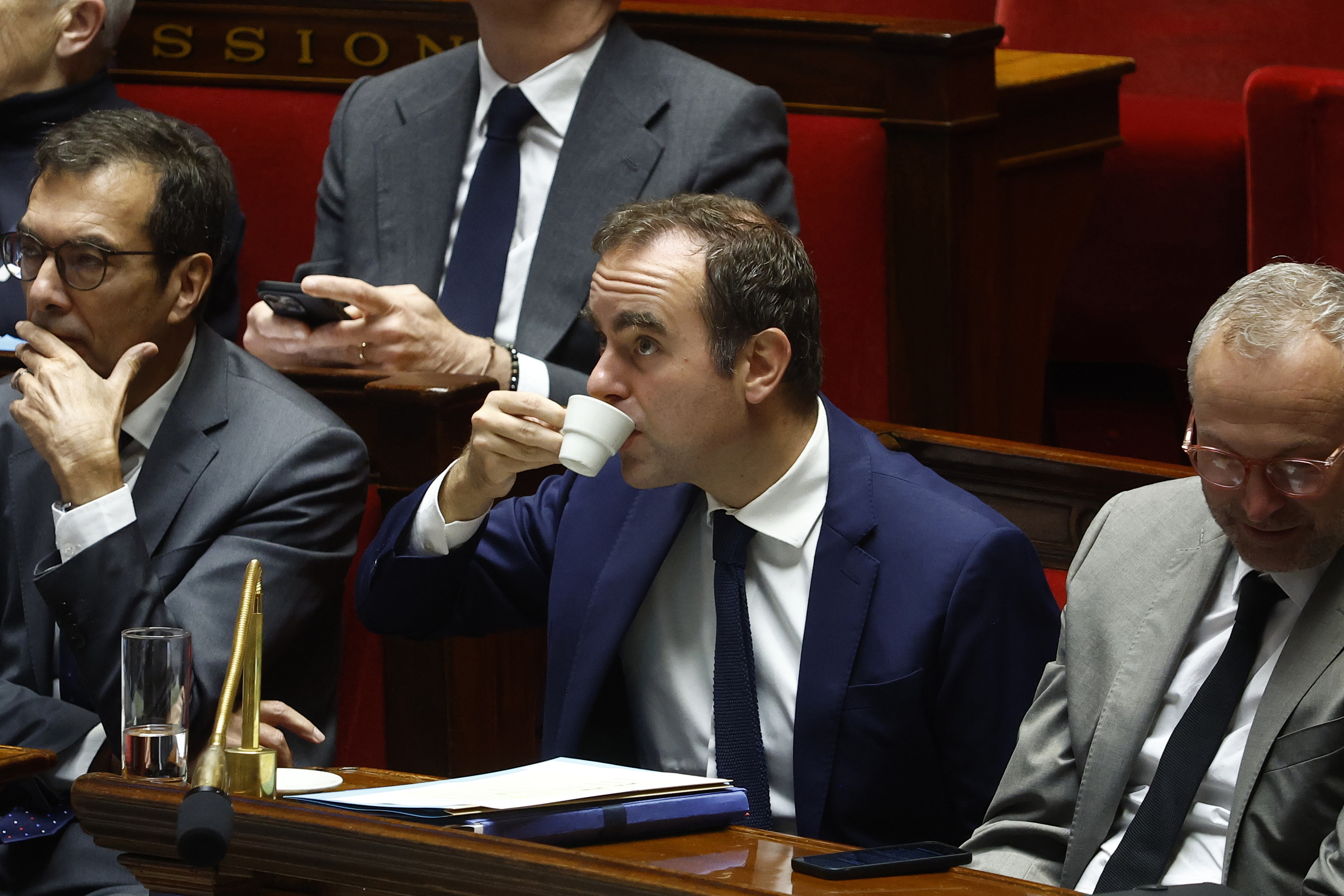 Sebastien Lecornu, gaur, Asanblea Nazionalean. YOAN VALAT / EFE