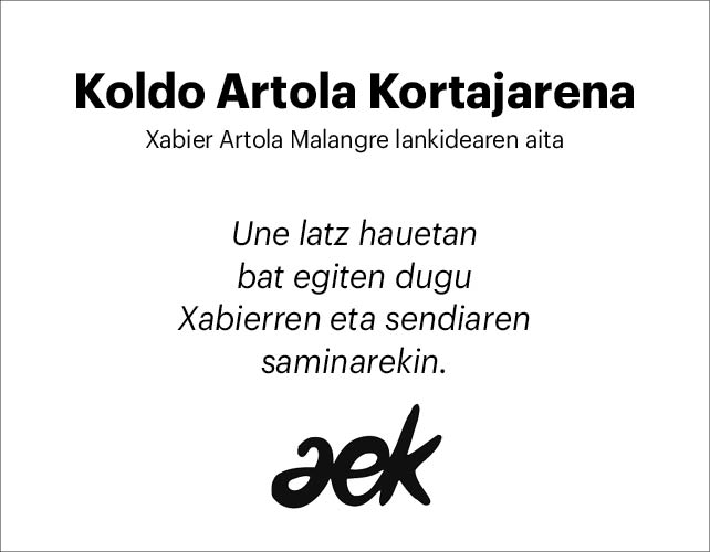 Koldo Artola Kortajarena 2x2