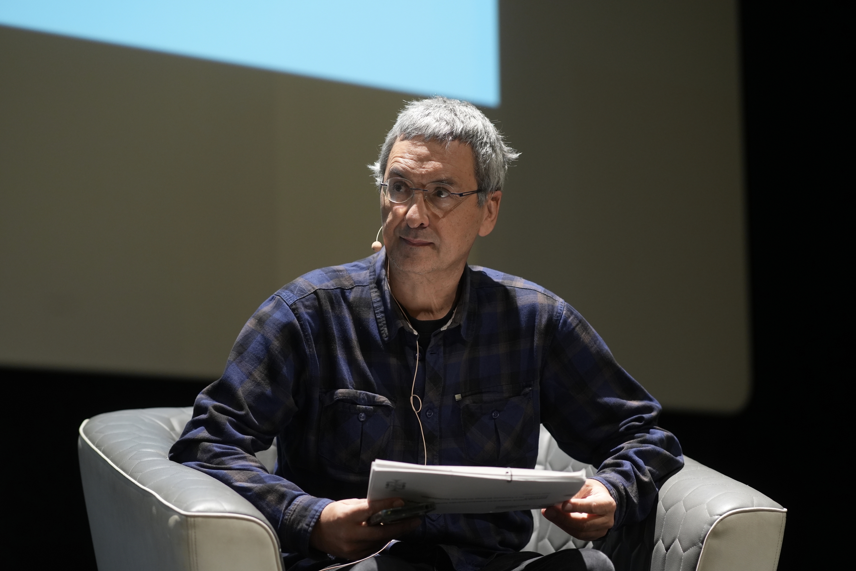 Iñaki Iurrebaso, gaur, Azpeitian, Nazioarteko Konferentzia ematen Soziolinguistika Klusterraren karietara. JON URBE / FOKU