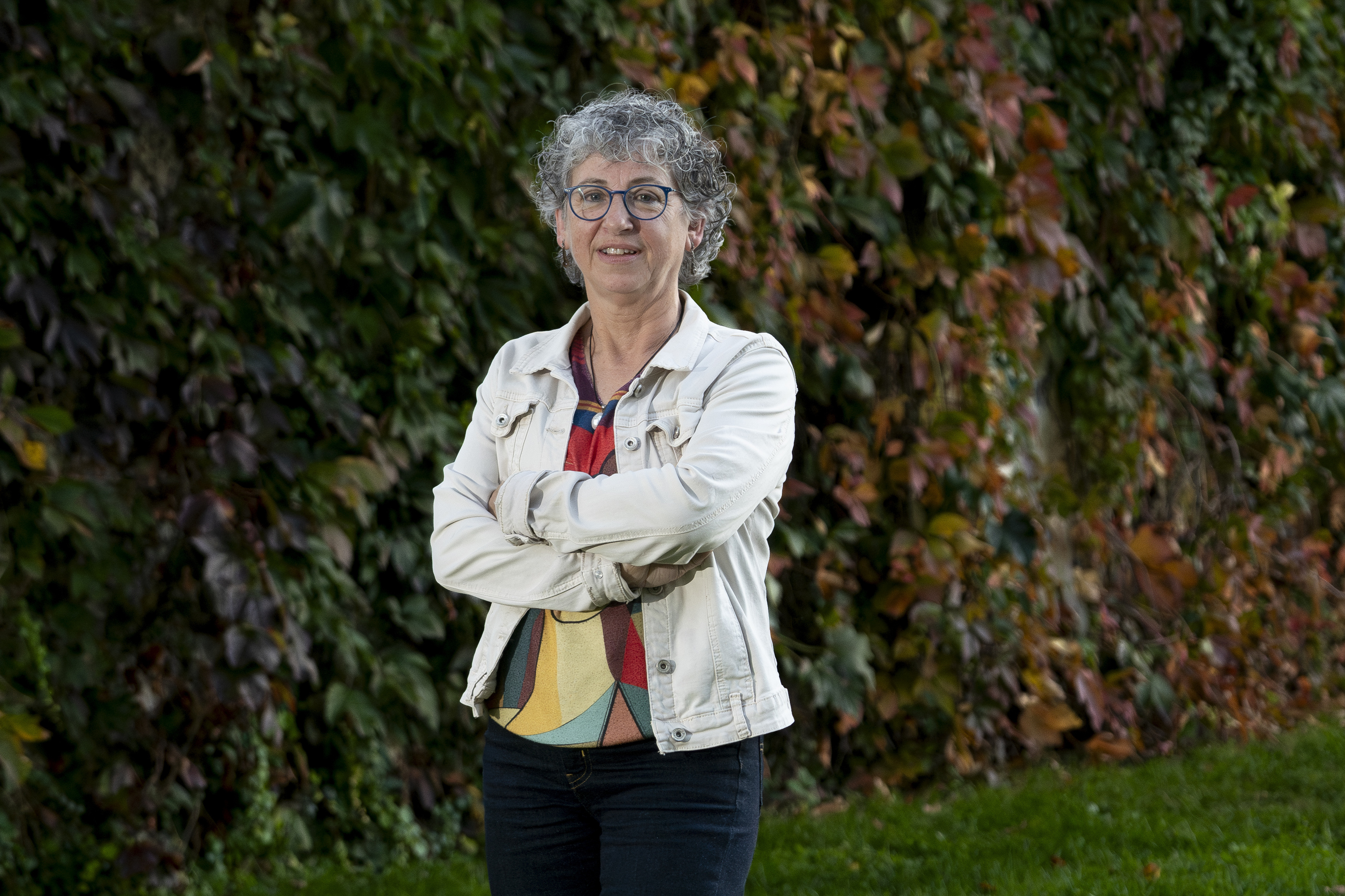 Koro Irazoki, urriaren 16an, Iruñeko Yamaguchi parkean. IÑIGO URIZ / FOKU