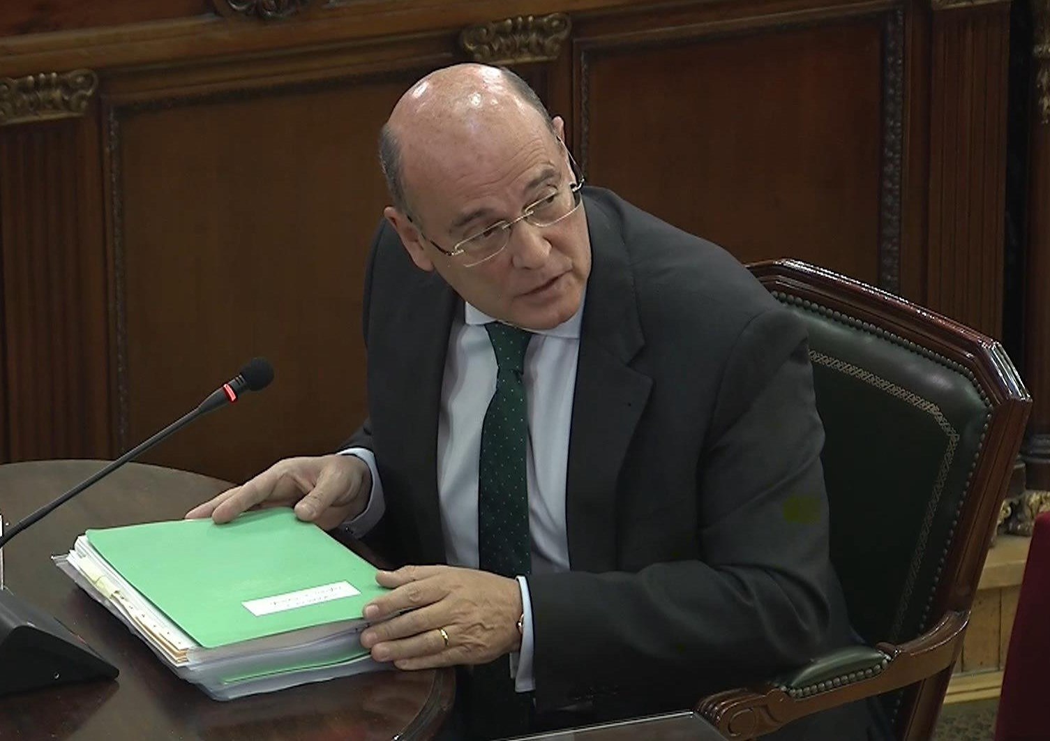 Diego Perez de los Cobos, politikari independentisten kontrako epaiketan. EFE
