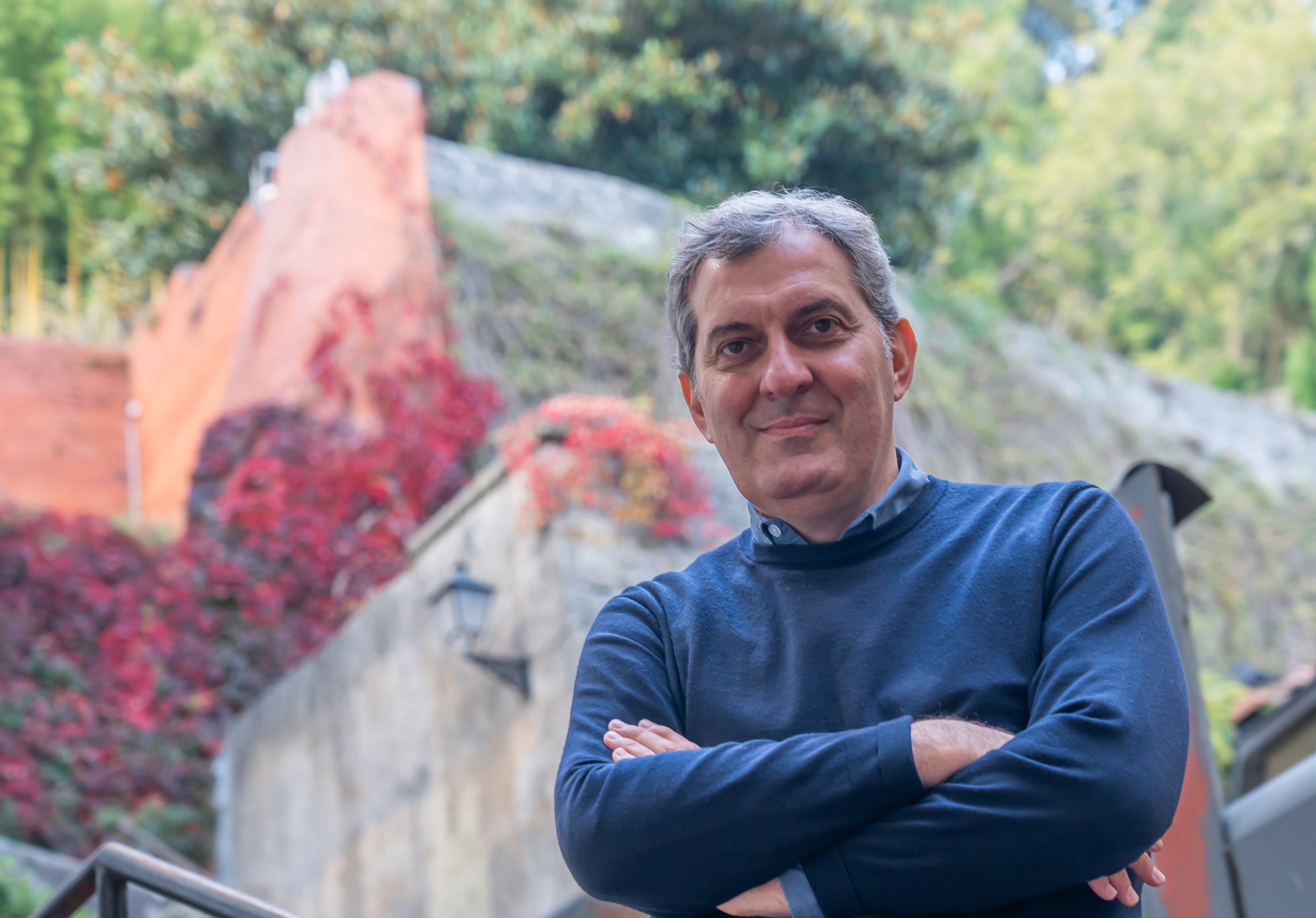 Mario Calabresi kazetari eta idazle italiarra, urriaren 17an, Donostian. ANDONI CANELLADA / FOKU