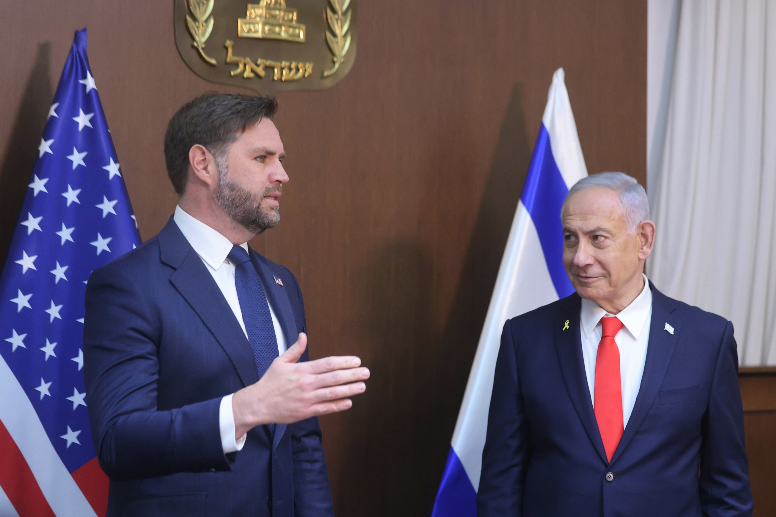 Vance eta Netanyahu gaur, Jerusalemen. MARC ISRAEL SELLEM / EFE