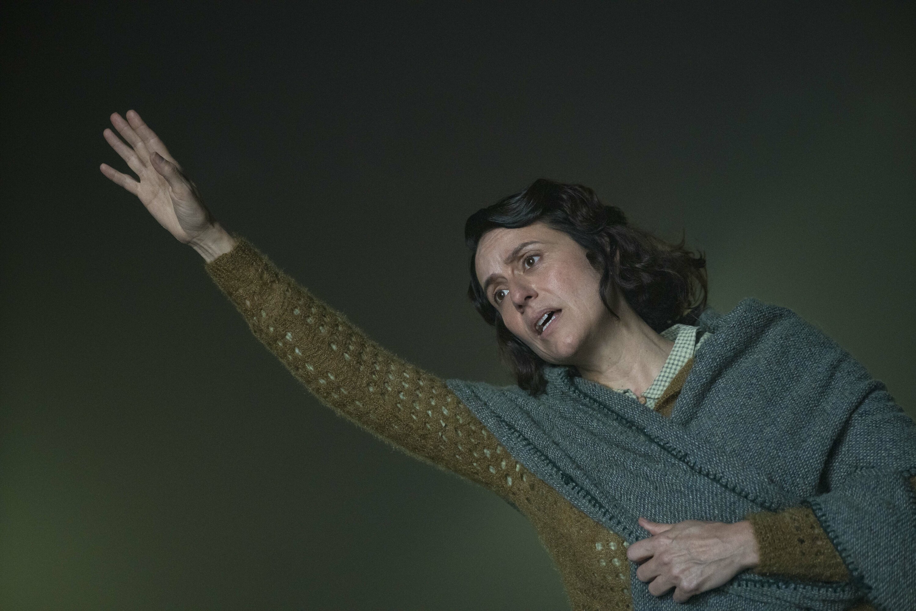 Itziar Ituño, 'Inurri itsuak' filmaren grabaketan. ARITZ LOIOLA / FOKU