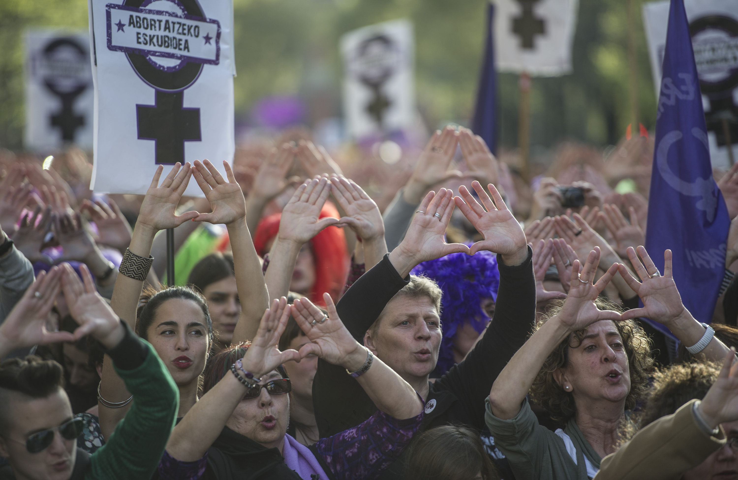 Abortatzeko eskubidearen aldeko manifestazio bat. JAGOBA MANTEROLA / FOKU