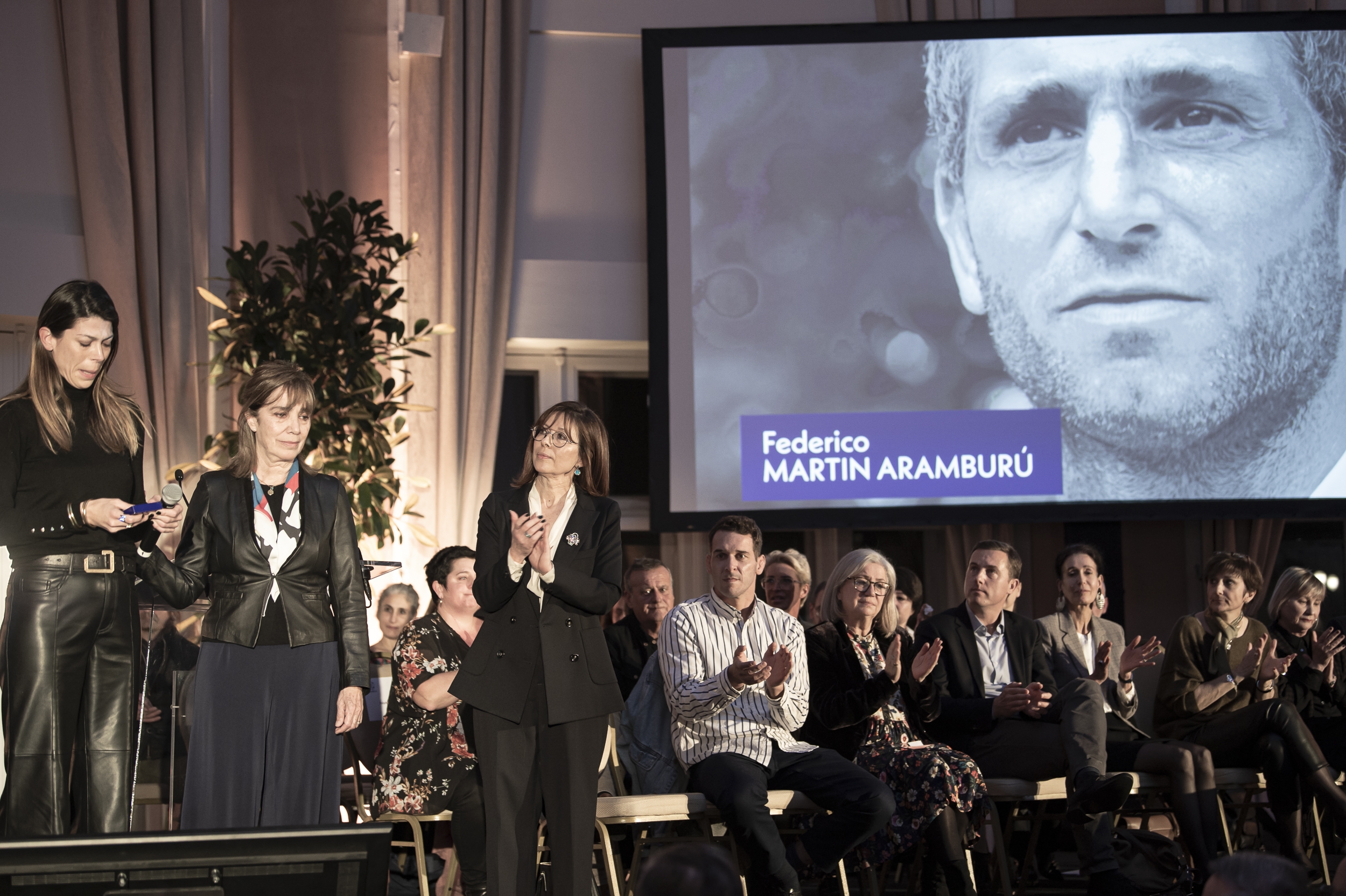 Federico Martin Aramburu hil eta ondoko urtean, haren aipamena egin zuten Miarritzeko agiantzetan. PATXI BELTZAIZ