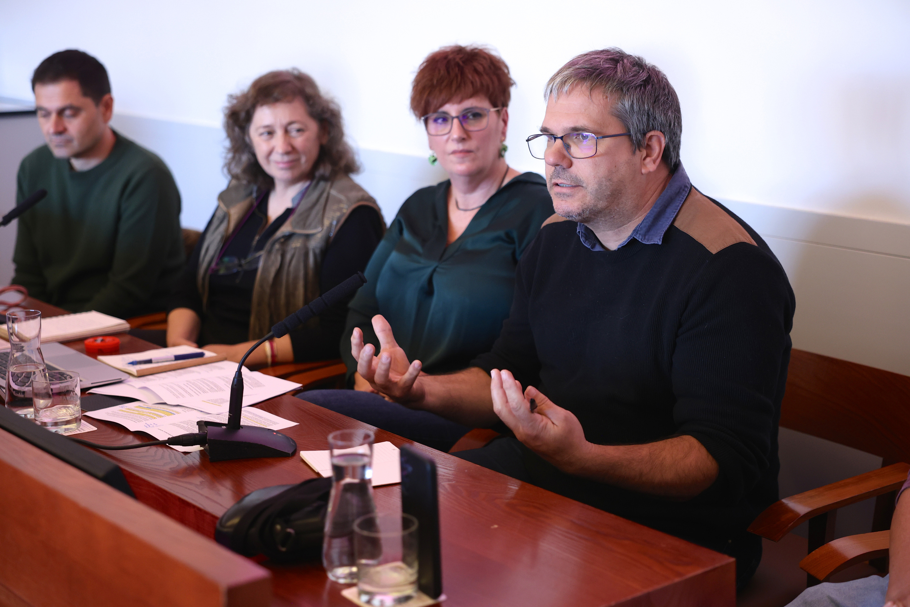 Ezkerretik, Asier Blas, Isabel Elizalde, Beatriz Akizu eta Ximun Karrere. OSKAR MATXIN EDESA / FOKU