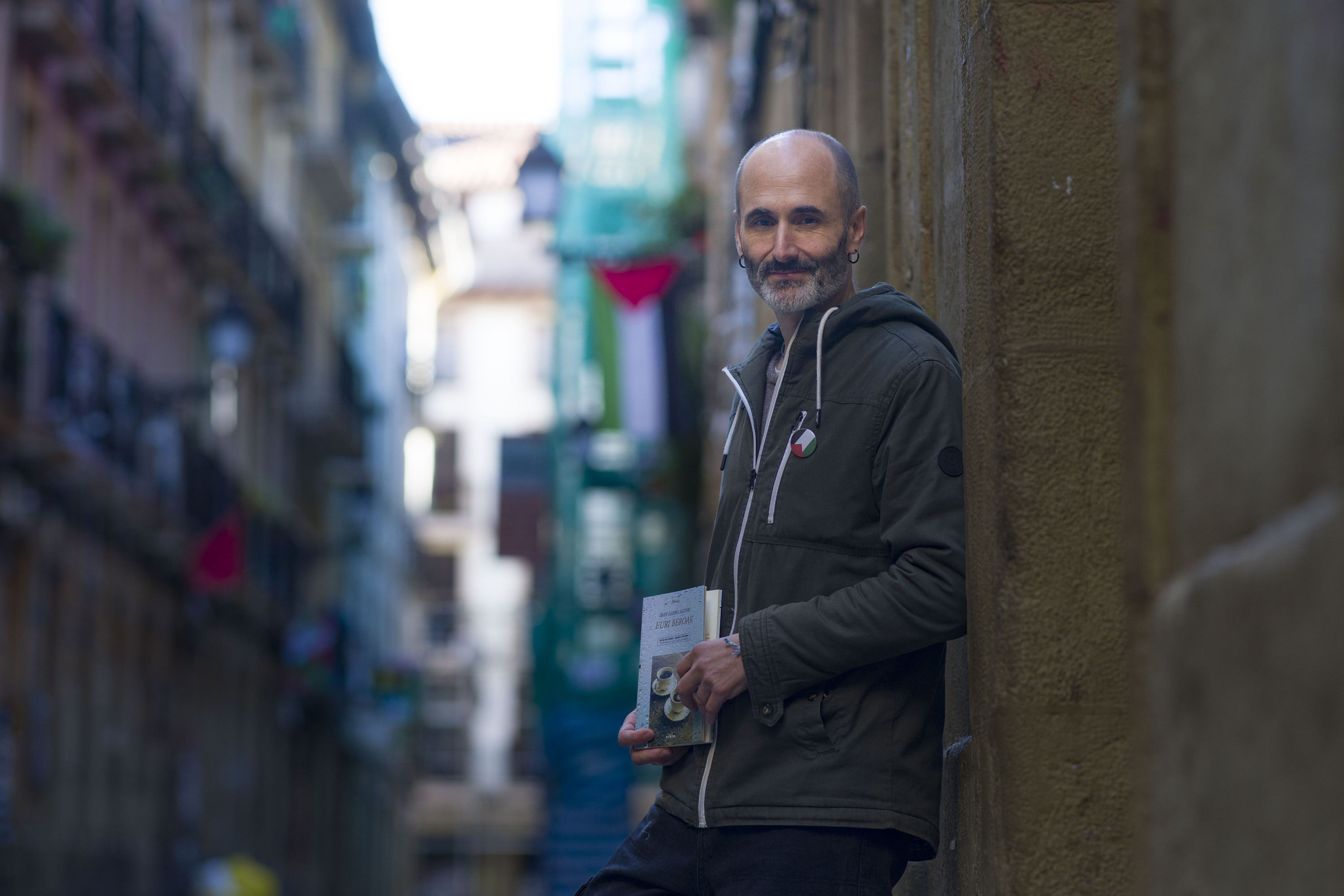 Iban Garro poeta, gaur, Donostian. JON URBE / FOKU