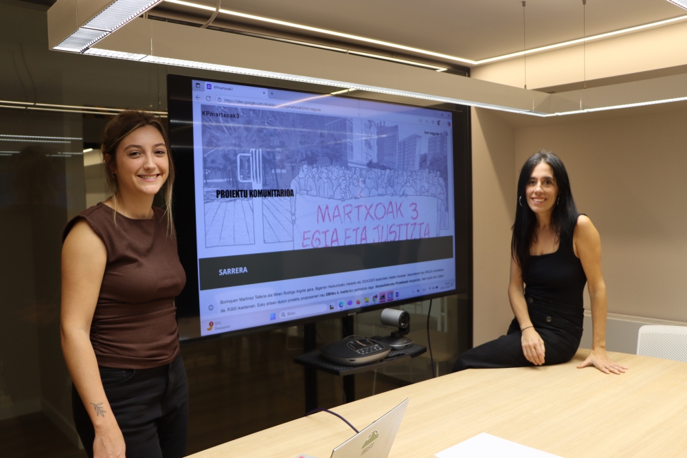 Amaiur Arbe Arrieta eta Miren Rodrigo Argote, gaur, Gasteizen, unitate didaktiko berria aurkezten. MARTXOAK 3 ELKARTEA Amaiur Arbe Arrieta eta Miren Rodrigo Argote, gaur, Gasteizen, unitate didaktiko berria aurkezten. MARTXOAK 3 ELKARTEA