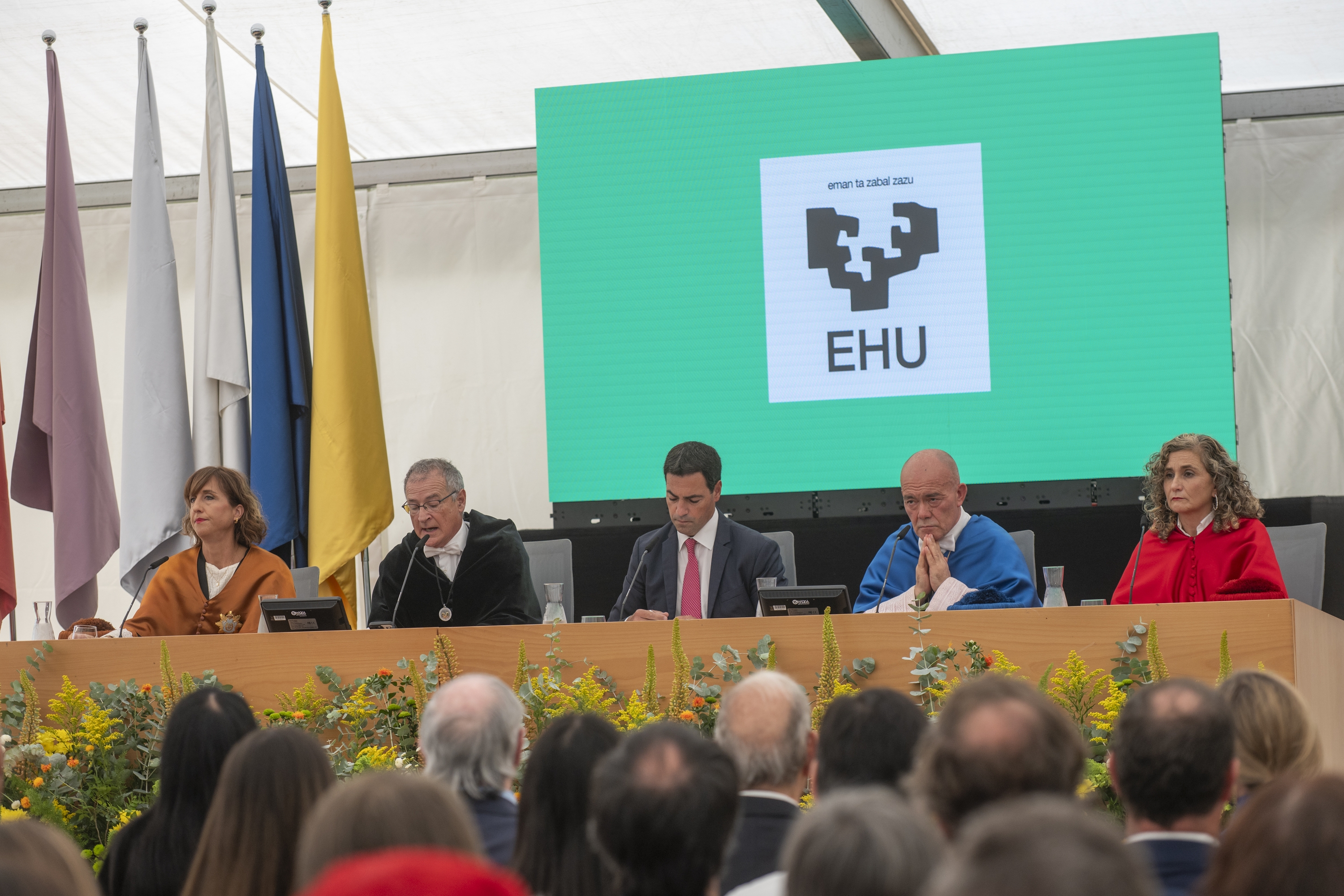 EHUren ikasturte hasierako ekitaldia, irailaren 10ean, Donostian. GORKA RUBIO / FOKU