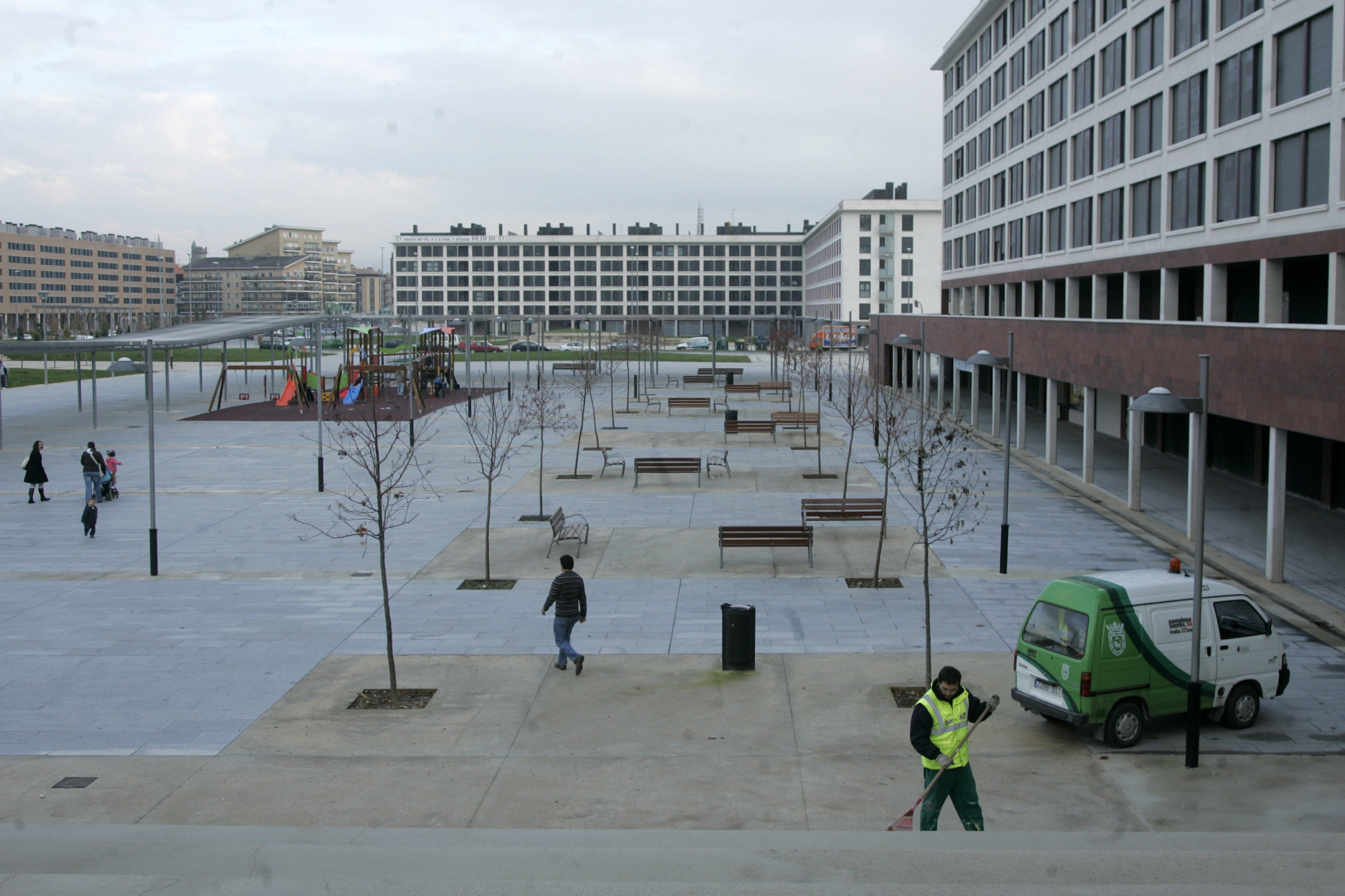 Iruñeko Buztintxuri auzoa, artxiboko irudi batean. IÑIGO URIZ / FOKU