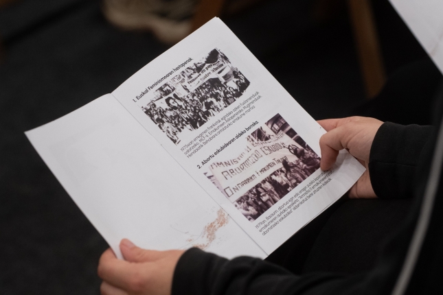 Euskal Herriko Gazte Feministen Baterajotzea, Zaldibarren. GORKA RUBIO / FOKU Euskal Herriko Gazte Feministen Baterajotzea, Zaldibarren. GORKA RUBIO / FOKU