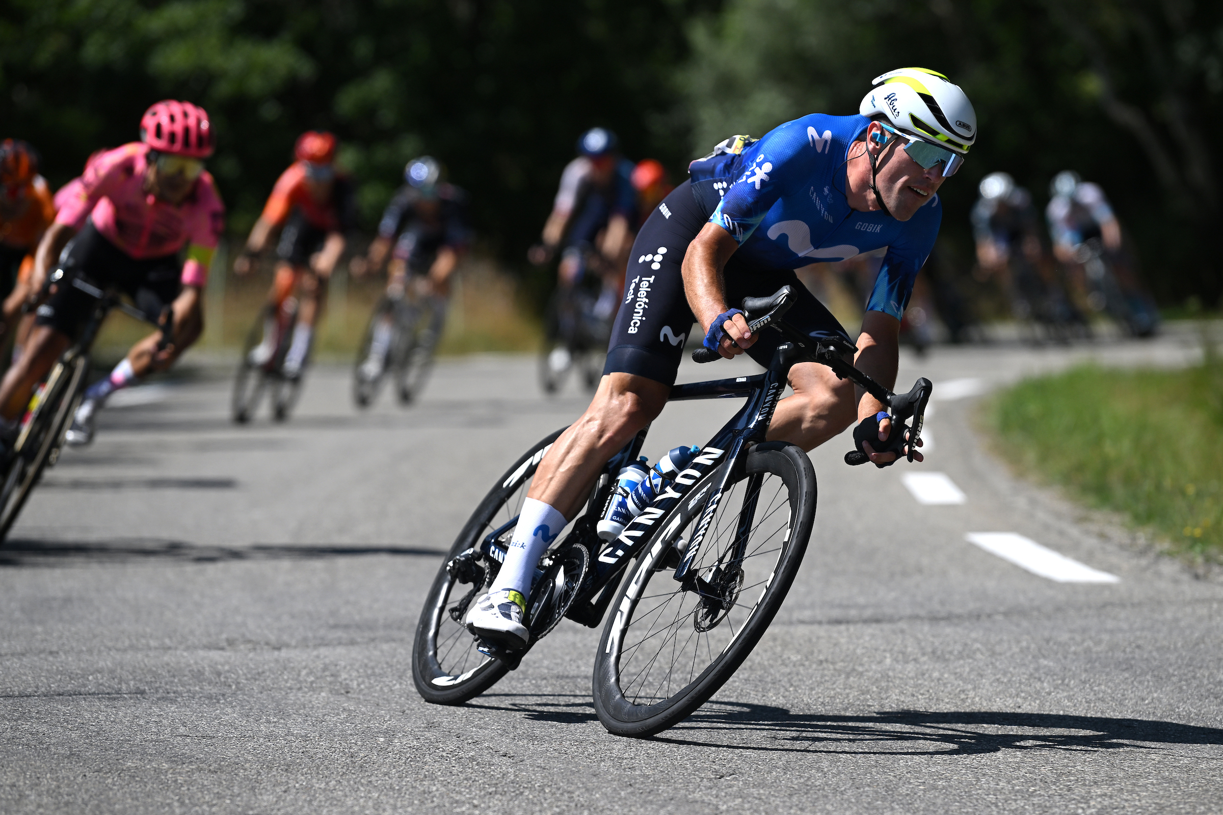 Oier Lazkano, Movistar taldean zebilen garaian. VELO