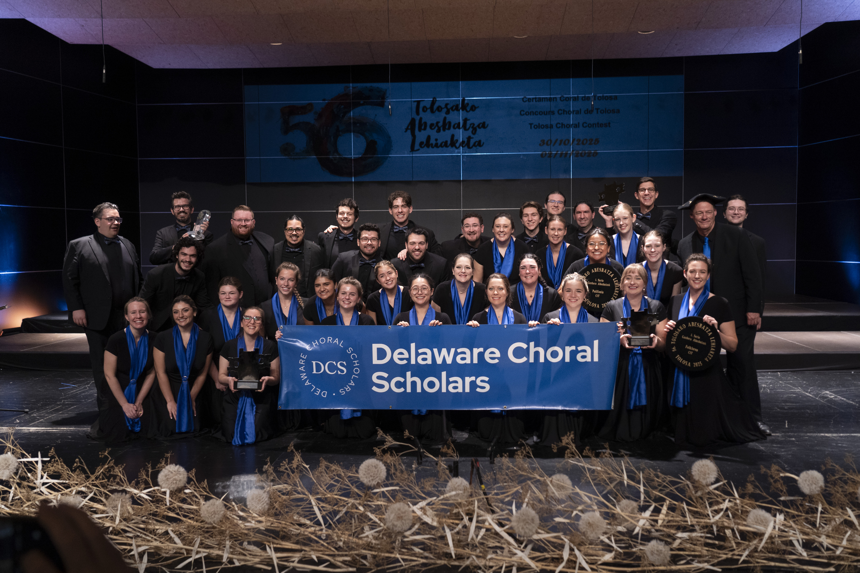 Delaware Choral Scholars abesbatza talde estatubatuarra, atzo, Tolosan. IÑIGO URIZ / FOKU