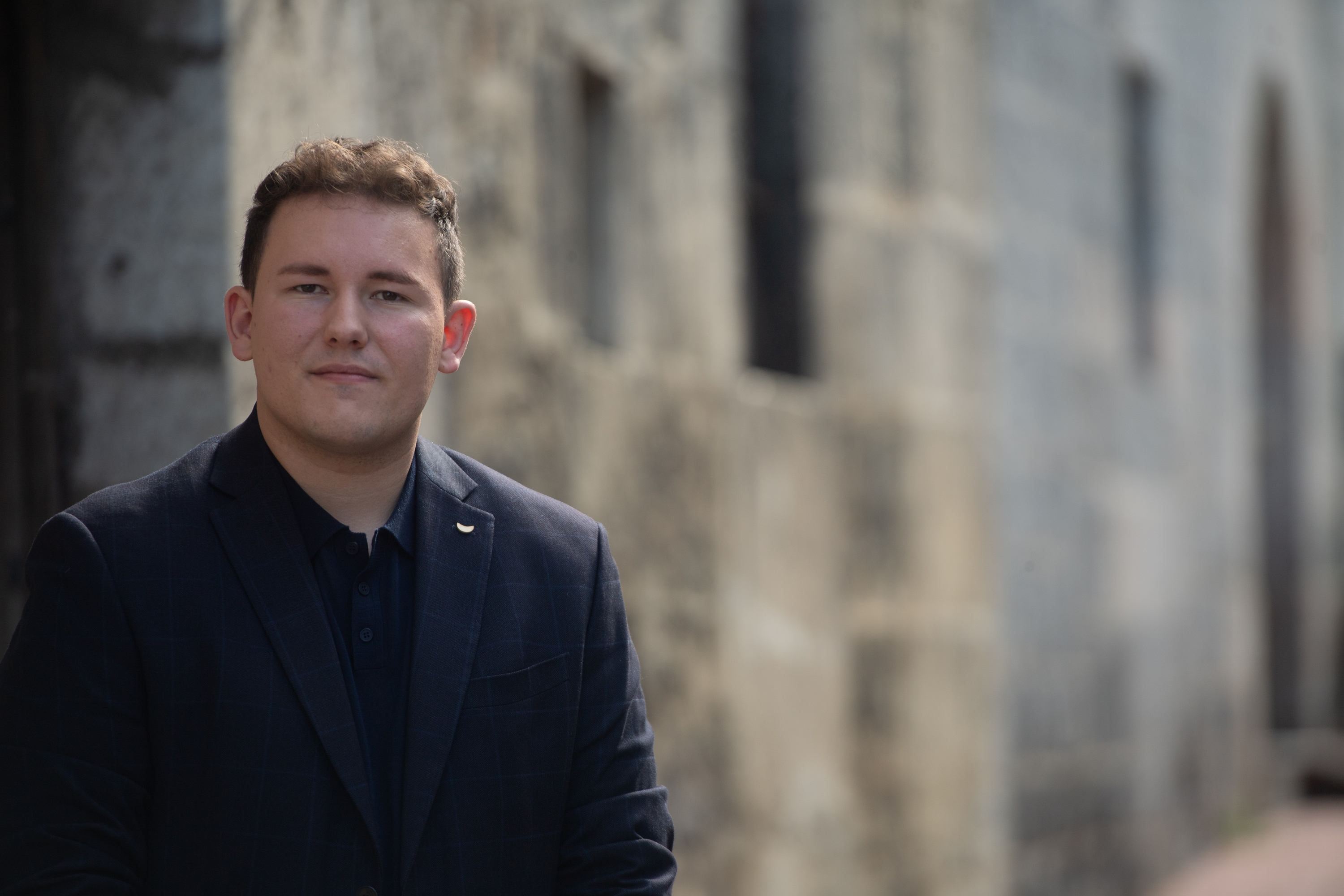 Aner Ansorena, iazko abuztuan, Lekunberrin. JAGOBA MANTEROLA / FOKU